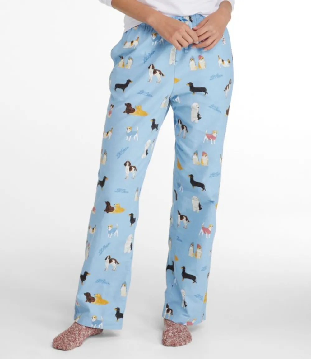 "Women's Flannel Sleep Pants, Print"-L.L.Bean Store