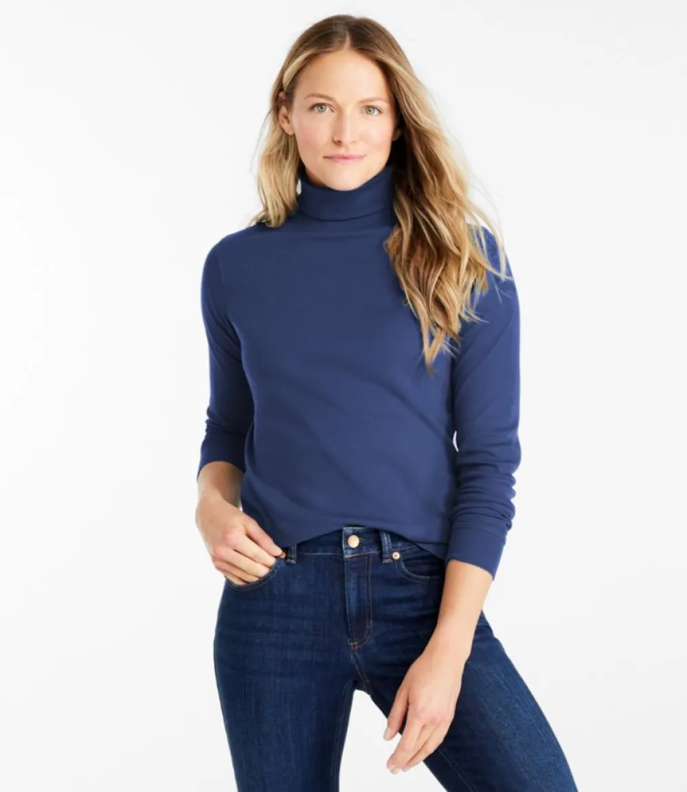 "Women's Interlock Turtleneck, Long-Sleeve"-L.L.Bean Hot