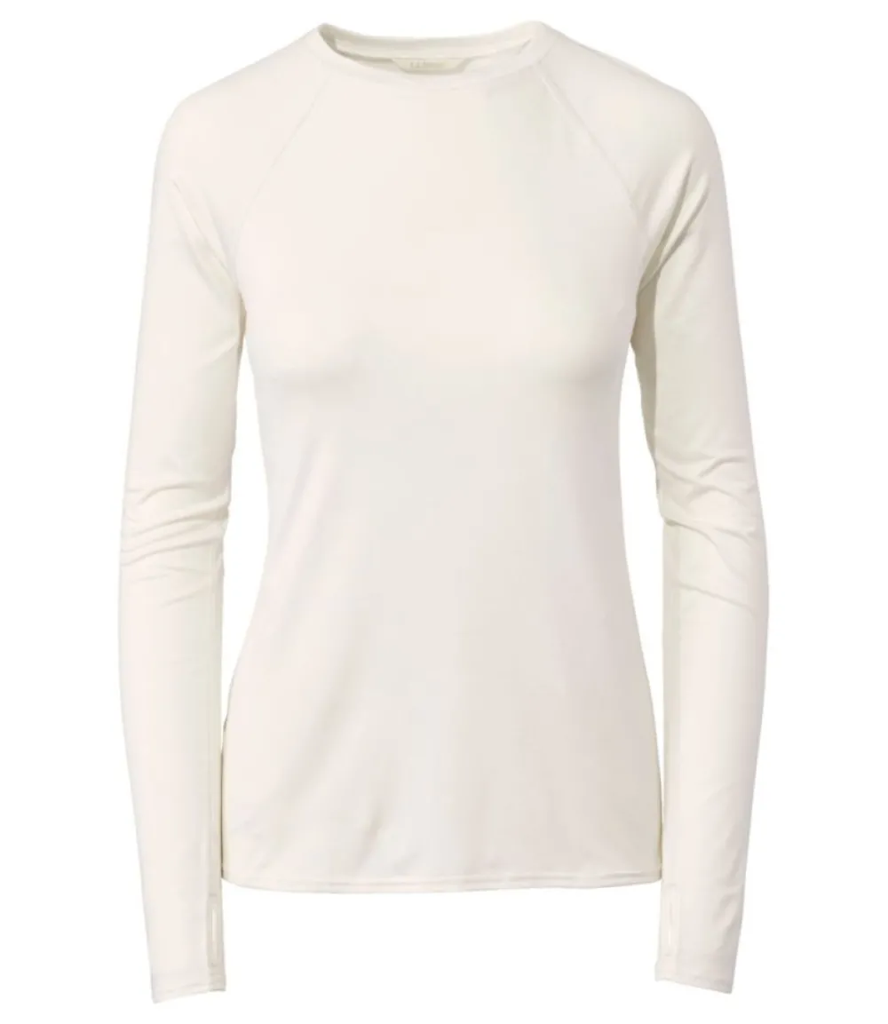 "Women's Simple Soft Base Layer, Crew"-L.L.Bean Hot