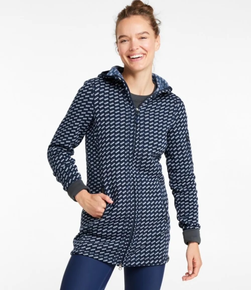 "Women's Sweater Fleece Coat, Print"-L.L.Bean Clearance