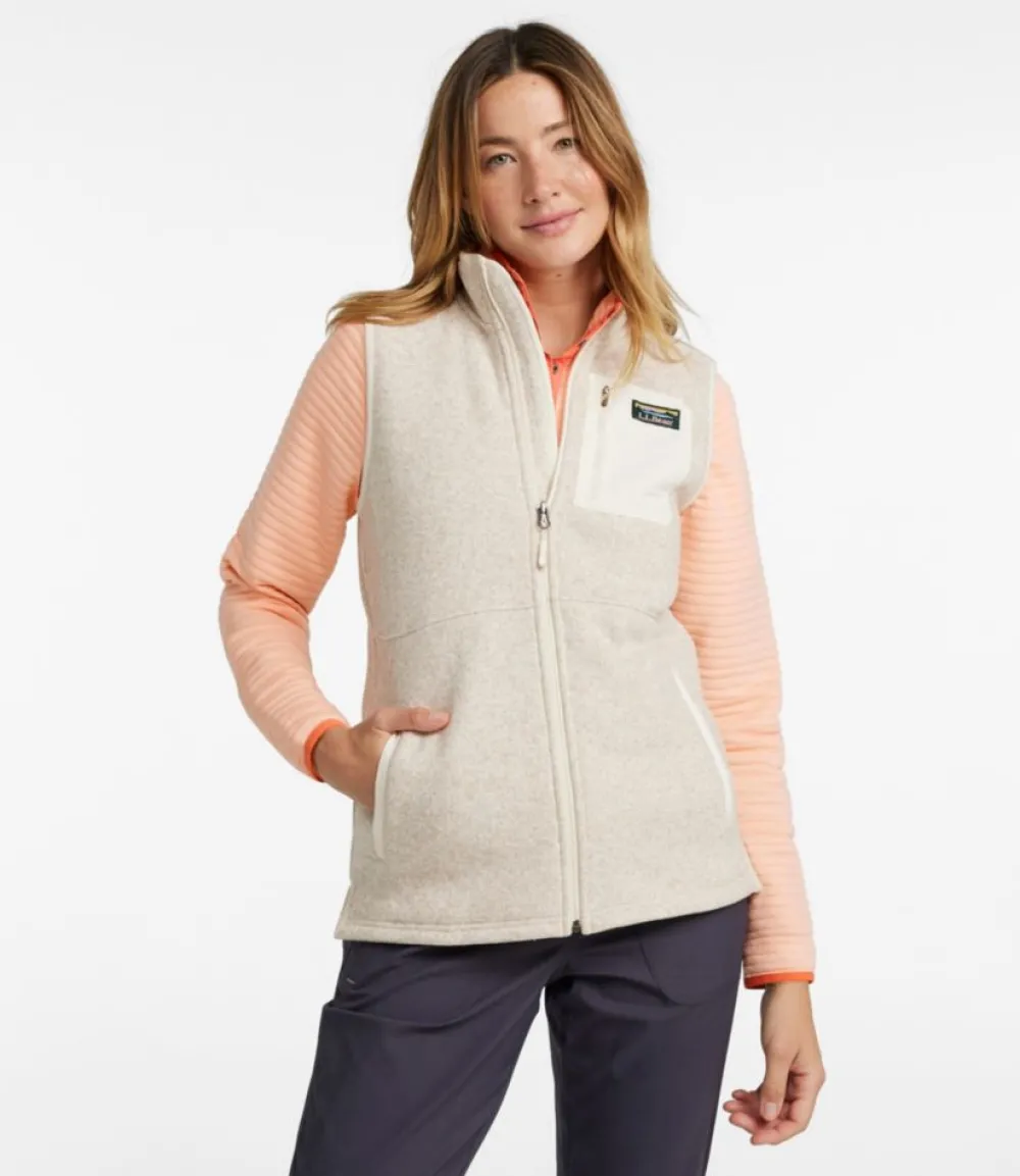 "Women's Sweater Fleece Long Vest"-L.L.Bean Best Sale