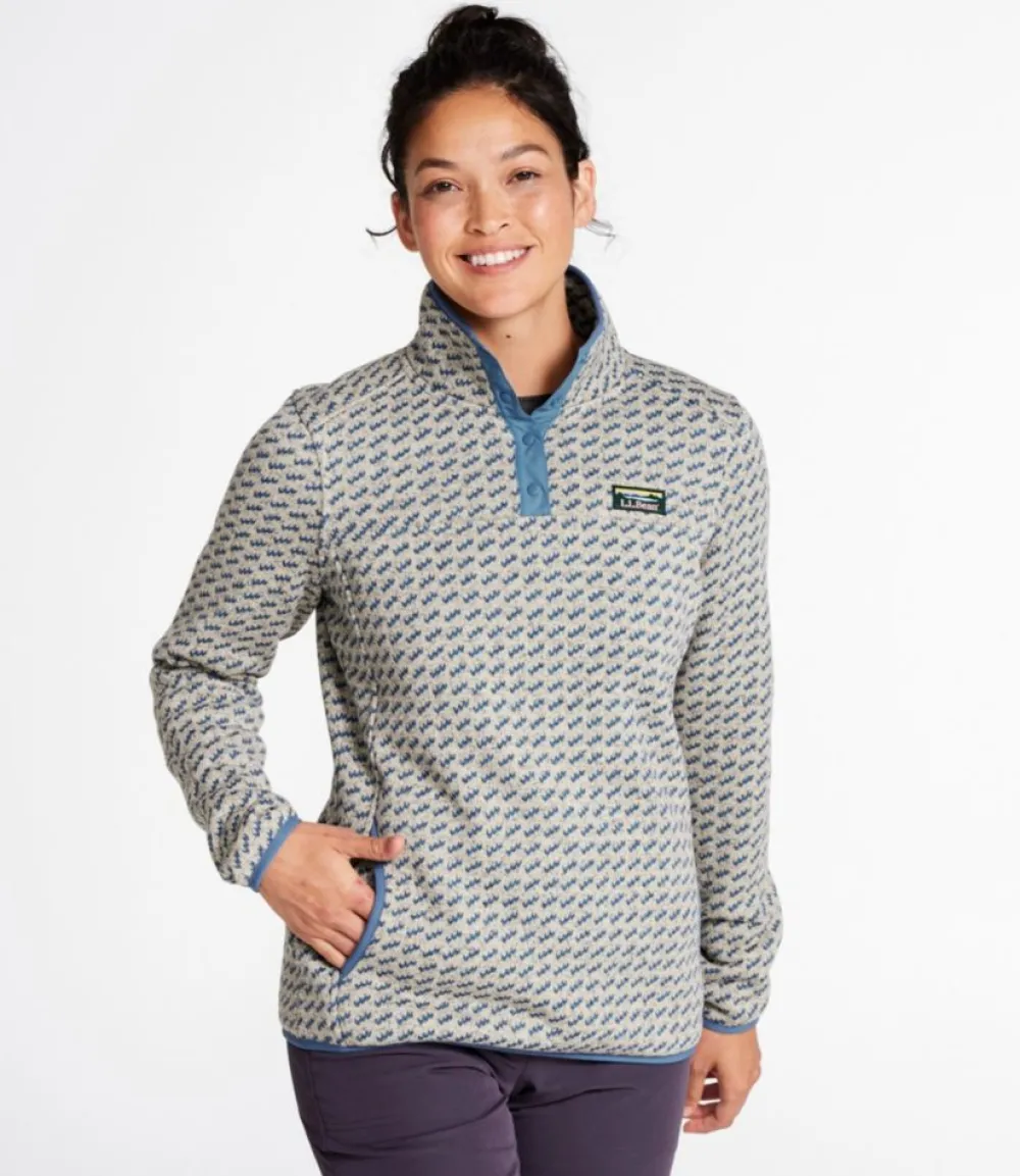 "Women's Sweater Fleece Pullover, Print"-L.L.Bean Online