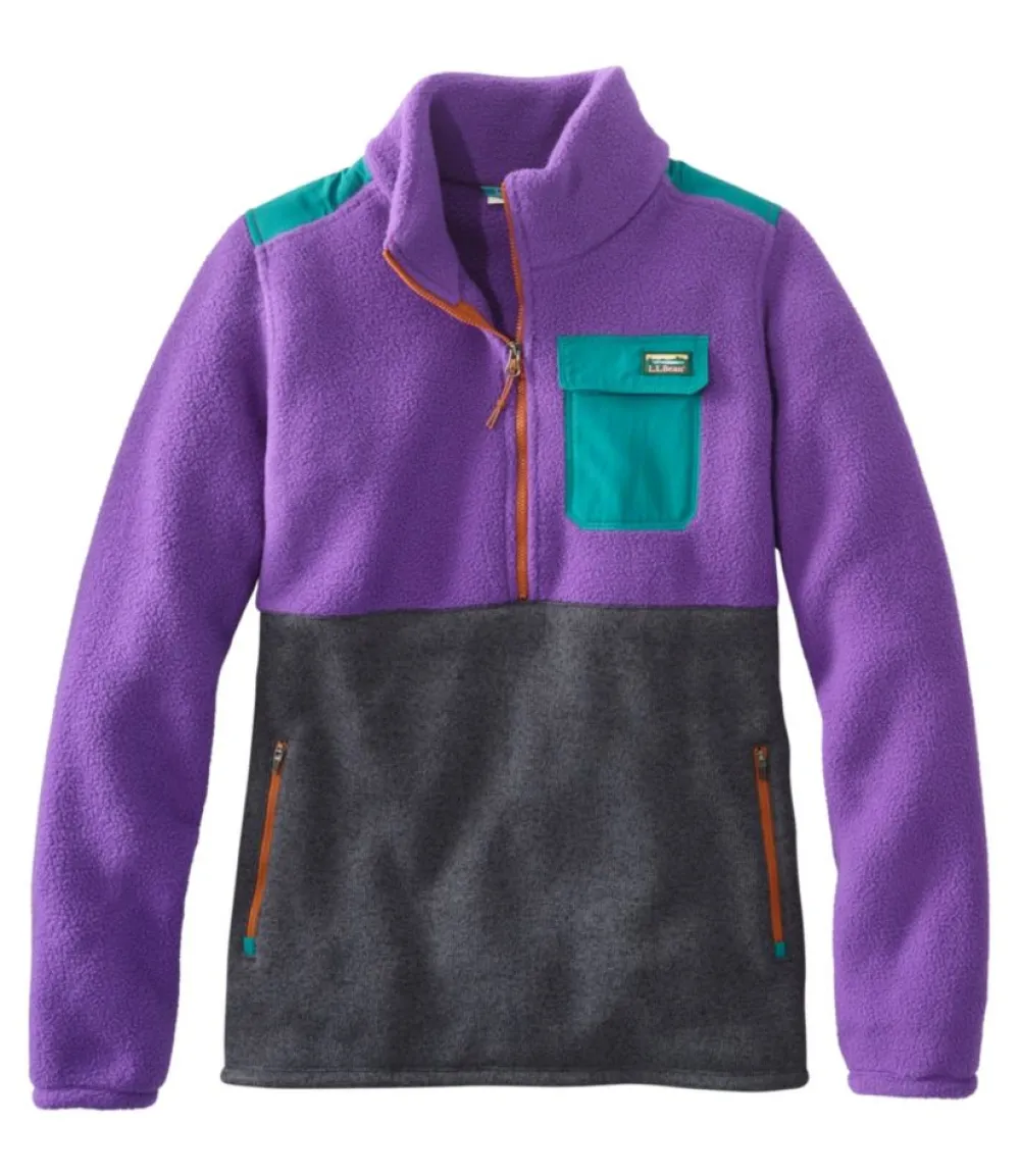 "Women's Sweater Fleece Sherpa Hybrid Pullover"-L.L.Bean Outlet