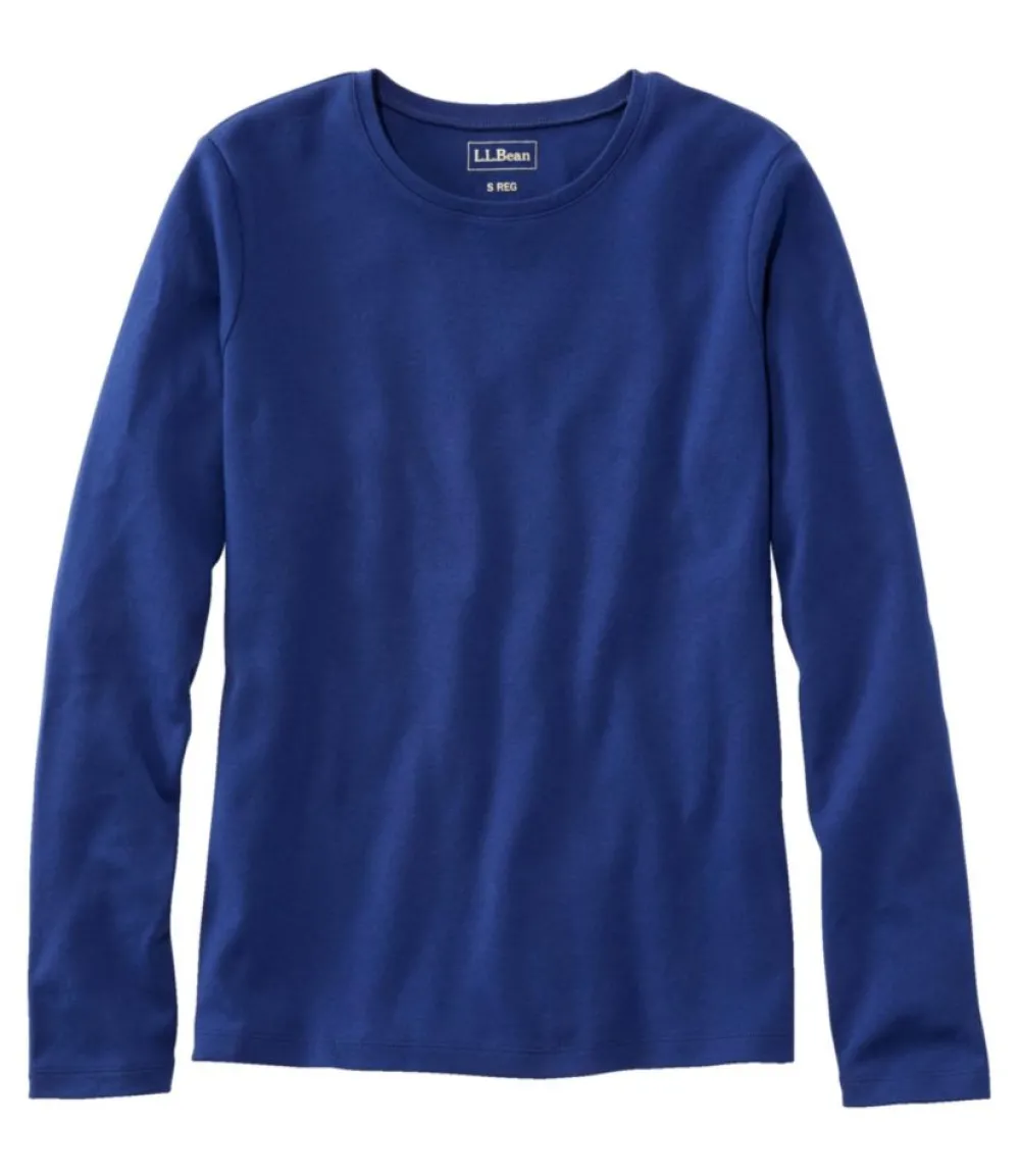 "Women's Tee, Long-Sleeve Crewneck"-L.L.Bean Fashion