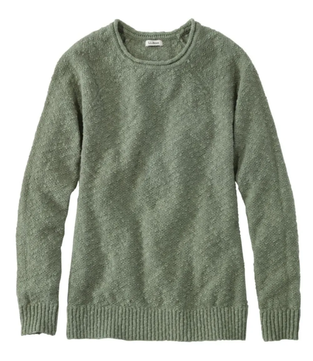 "Women's Midweight Cotton Slub Rollneck Pullover"-L.L.Bean Hot