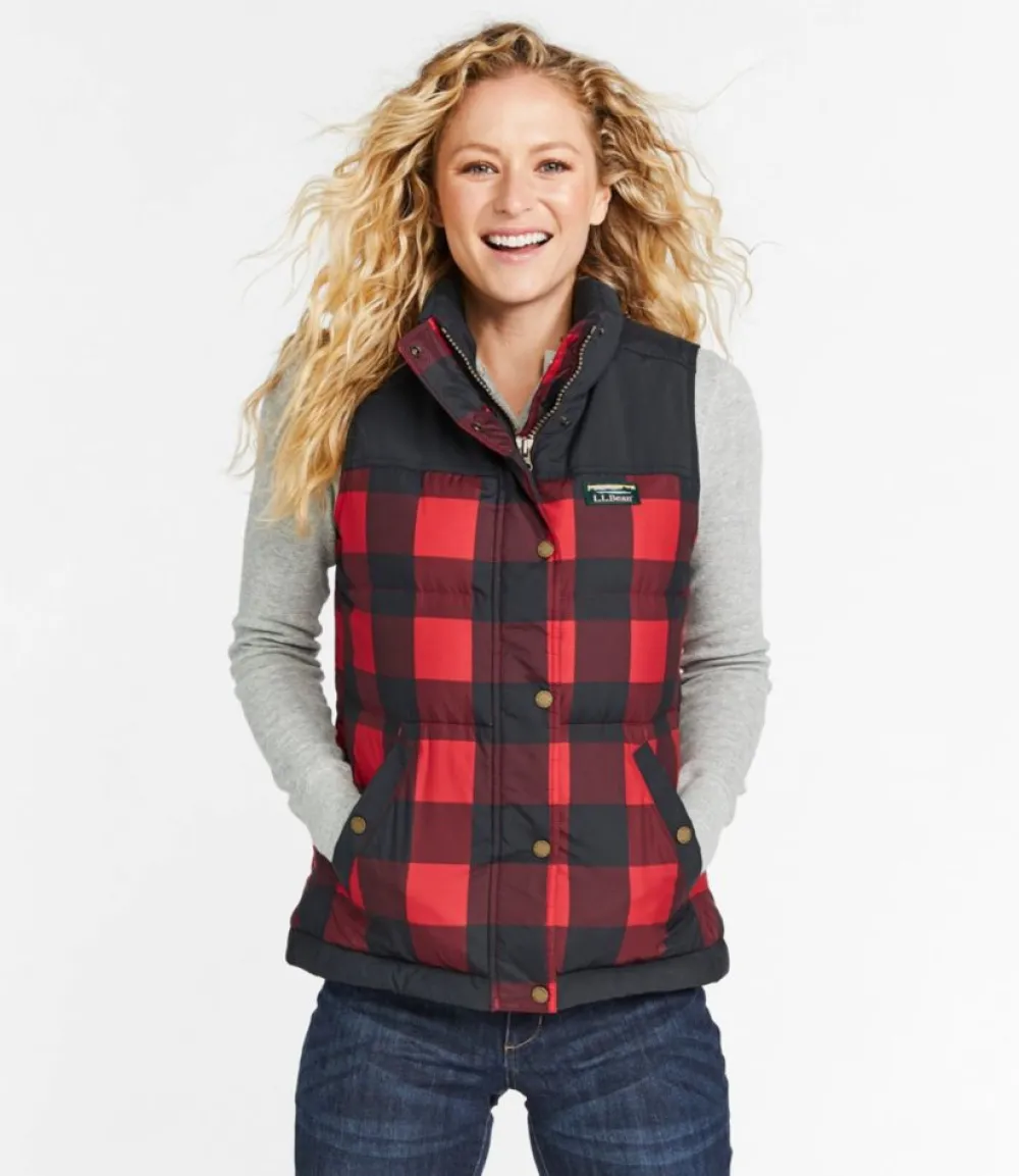 "Women's Mountain Classic Down Vest, Print"-L.L.Bean Best Sale