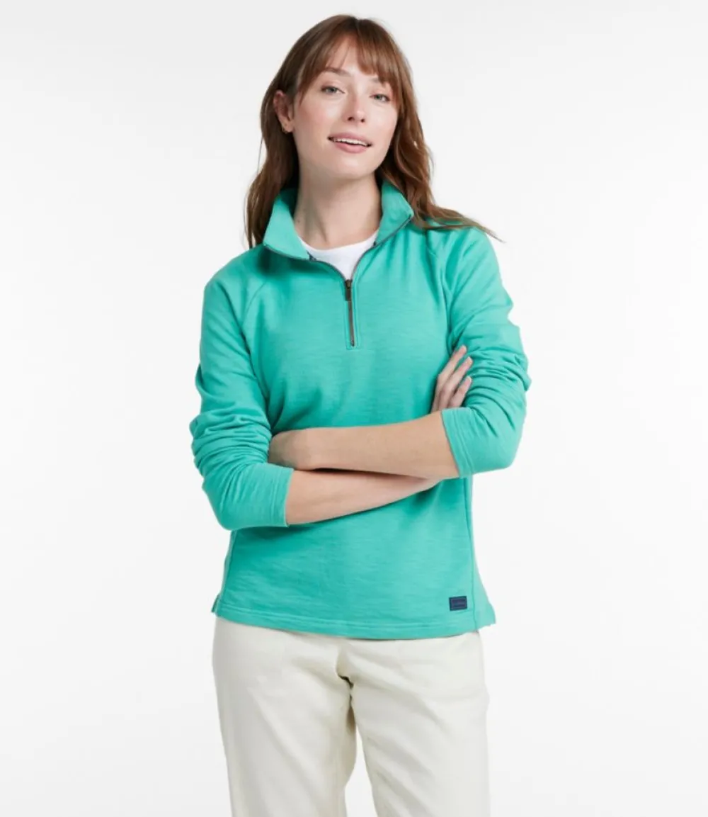 "Women's Peaks Island Quarter-Zip Pullover"-L.L.Bean Store