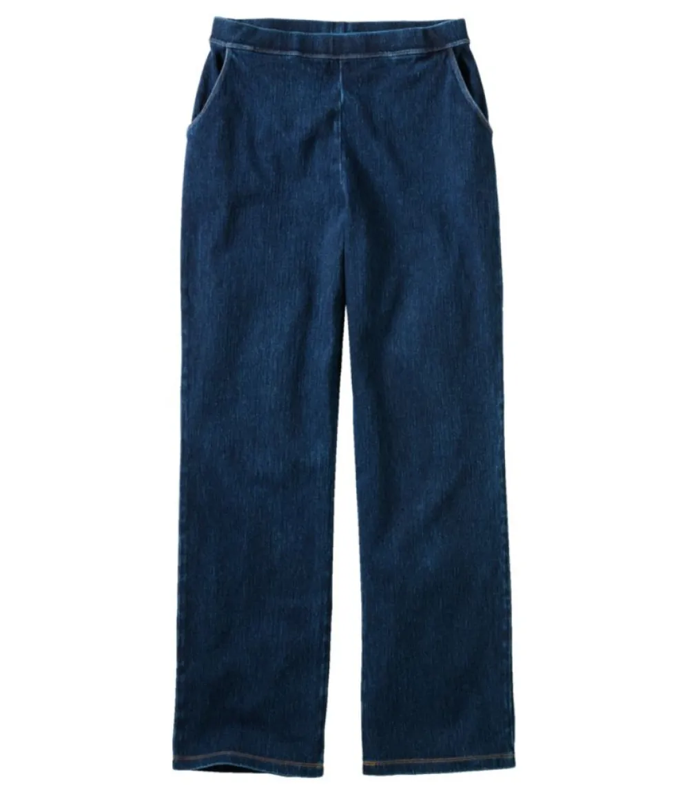 "Women's Perfect Fit Pants, Denim Straight-Leg"-L.L.Bean Cheap