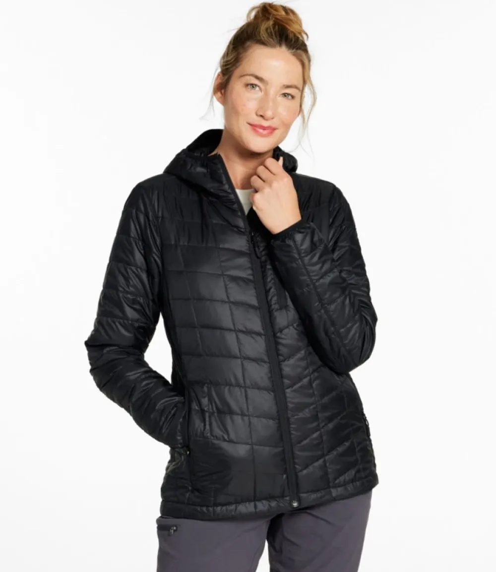 "Women's PrimaLoft Packaway Hooded Jacket"-L.L.Bean Best