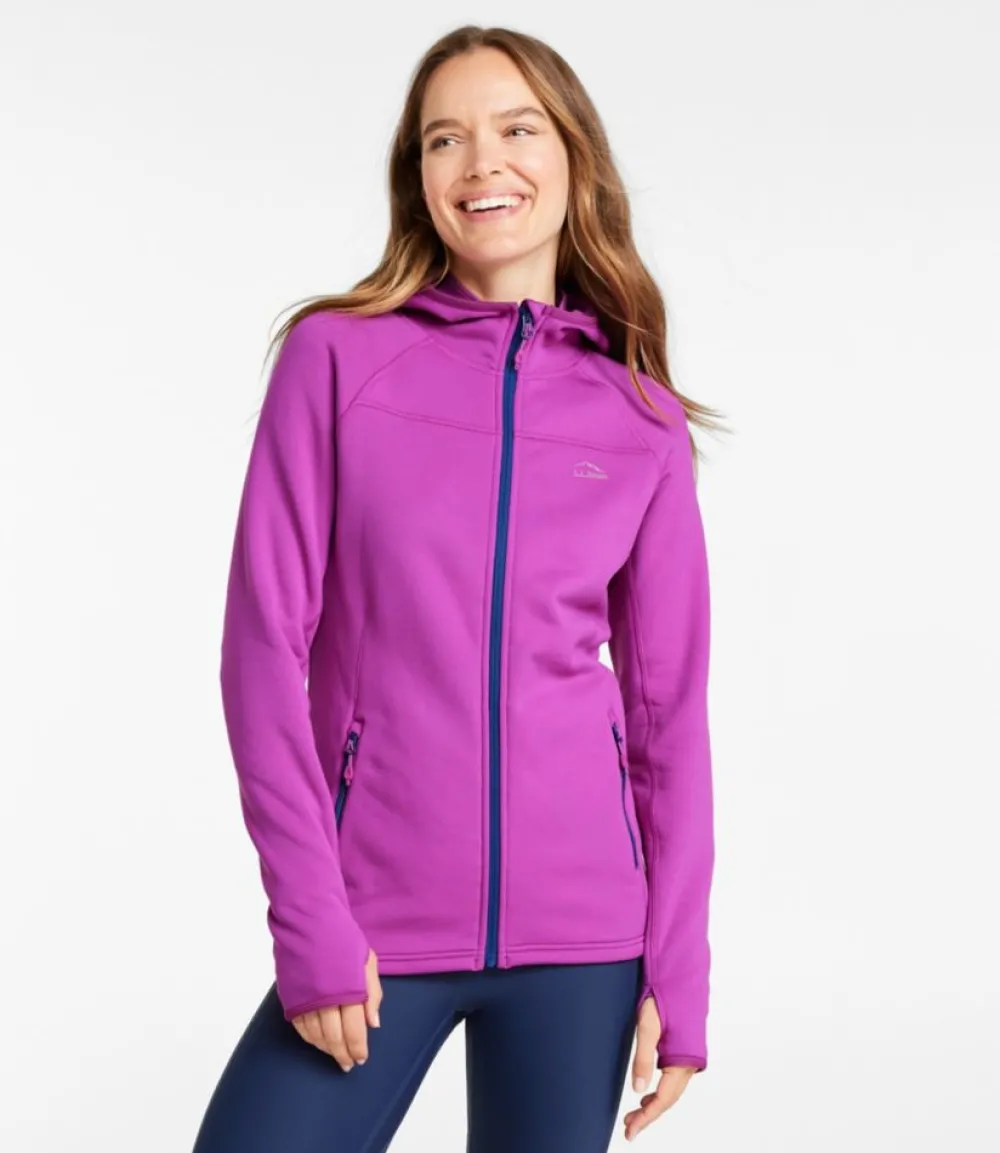 "Women's PrimaLoft ThermaStretch Fleece Jacket, Hooded Full-Zip"-L.L.Bean Best