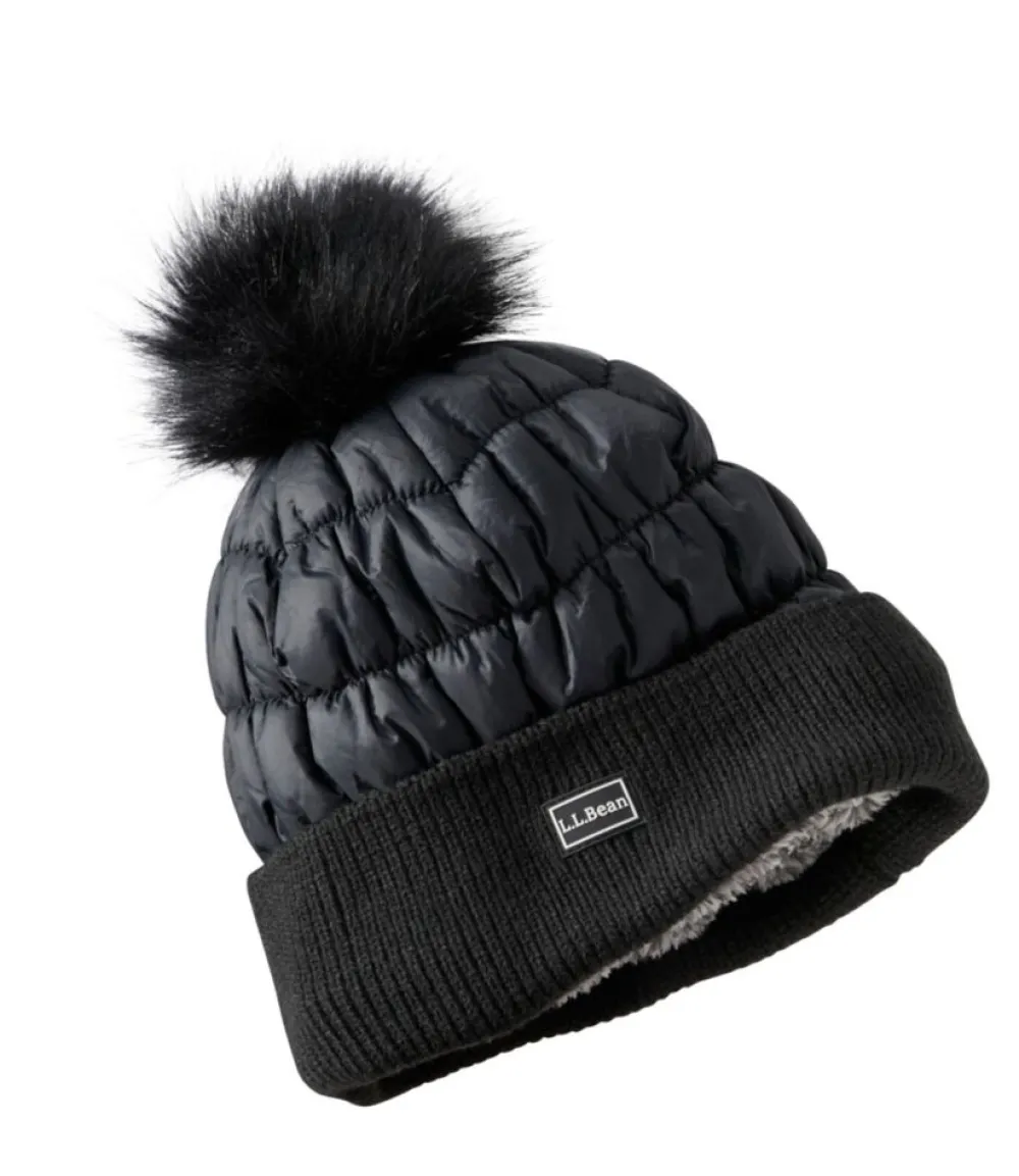 "Women's Puffer Pom Hat"-L.L.Bean Store