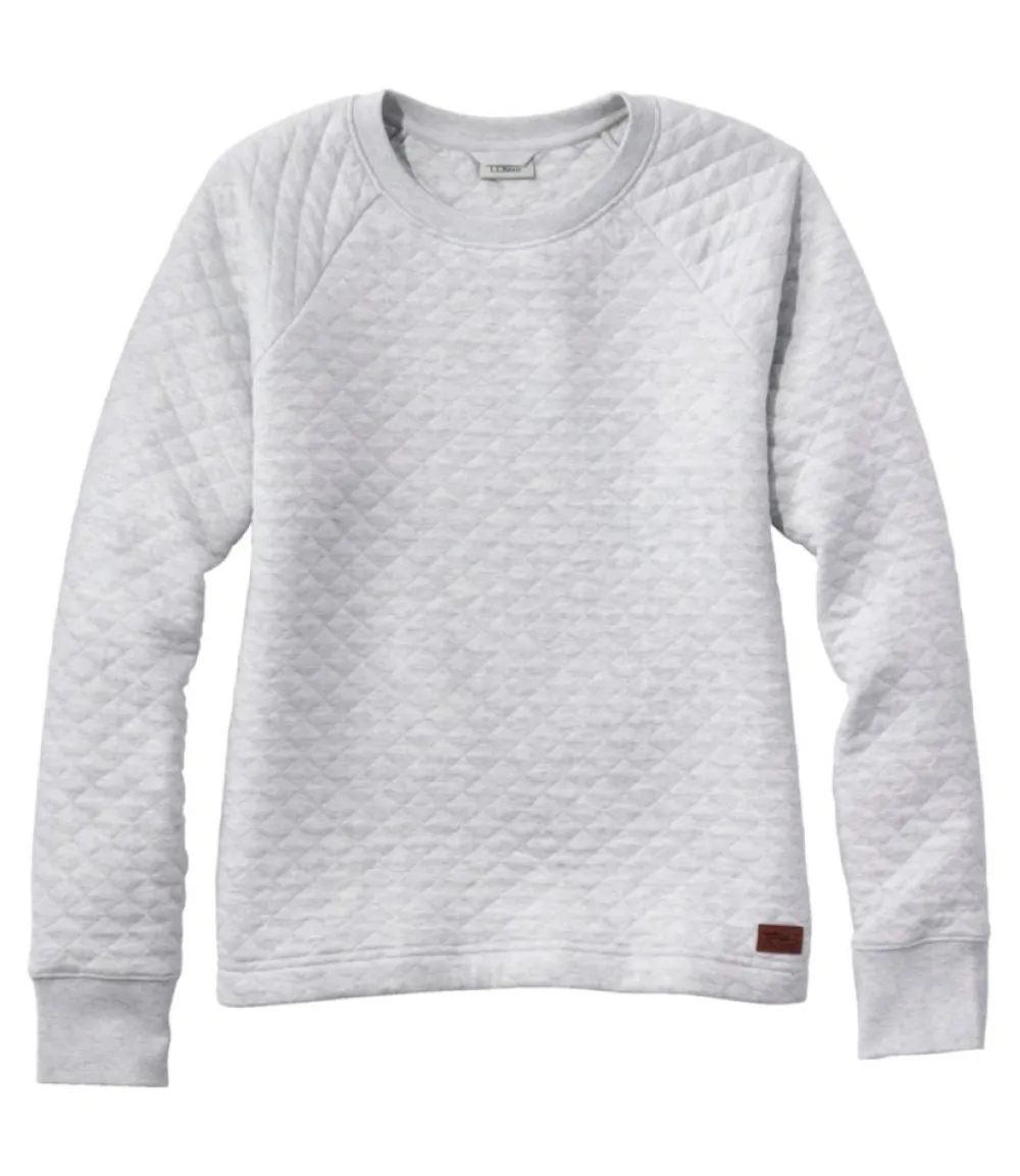 "Women's Quilted Sweatshirt, Crewneck Pullover"-L.L.Bean Sale