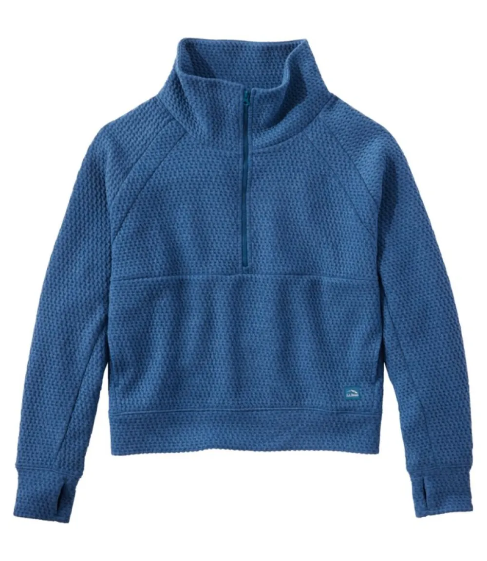 "Women's Ridgeknit Half-Zip Pullover, Oversized"-L.L.Bean Cheap