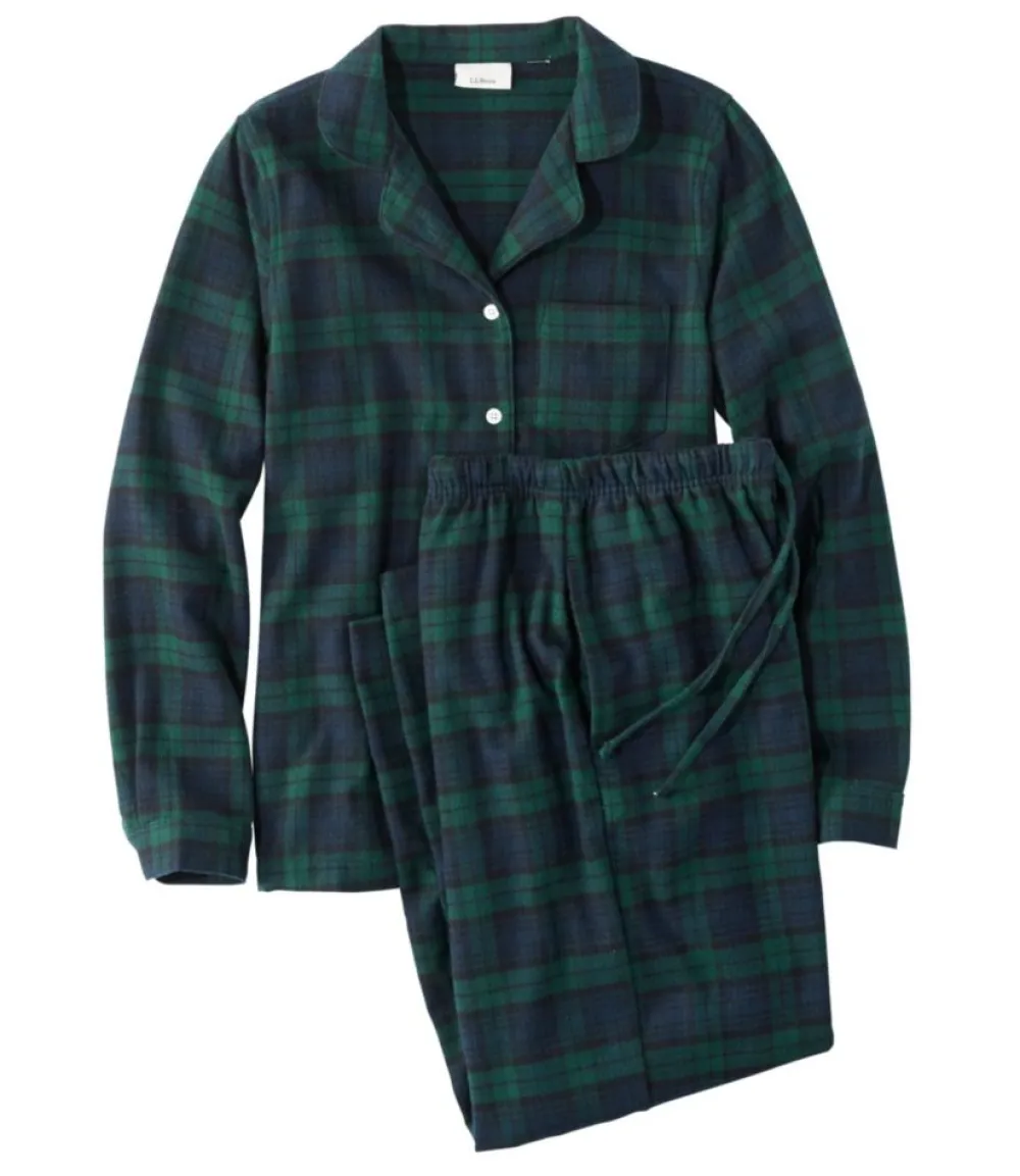 "Women's Scotch Plaid Flannel Pajamas"-L.L.Bean Fashion