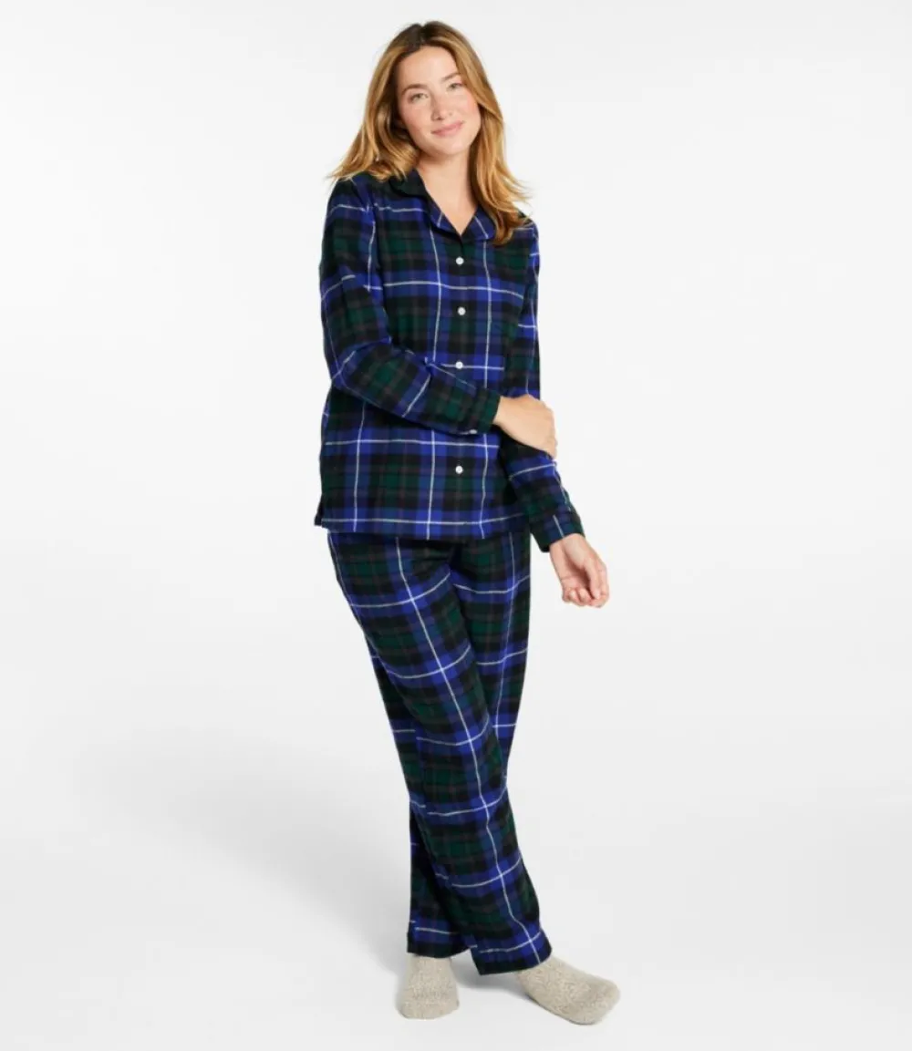 "Women's Scotch Plaid Flannel Pajamas"-L.L.Bean Fashion