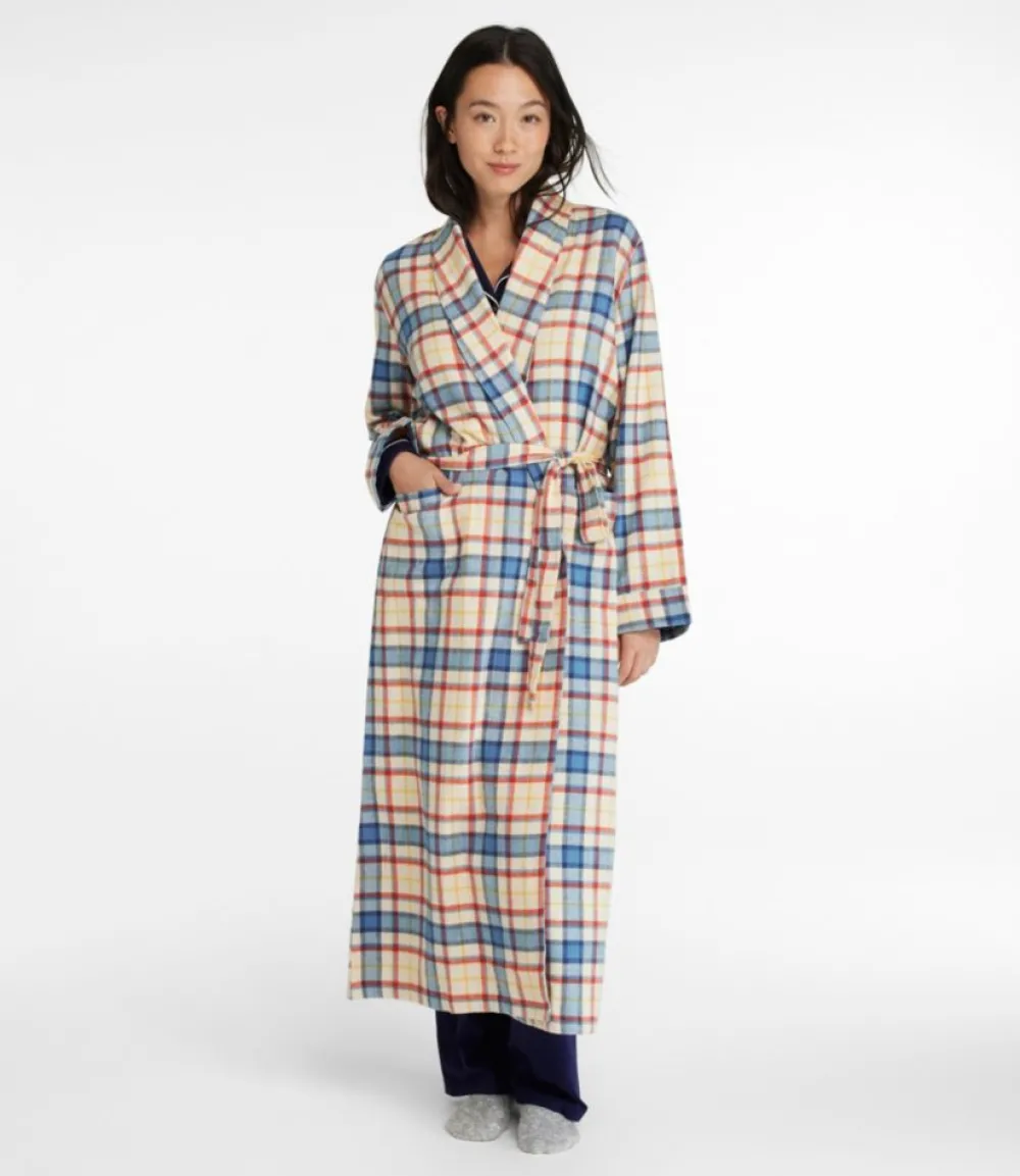 "Women's Scotch Plaid Flannel Robe"-L.L.Bean Fashion