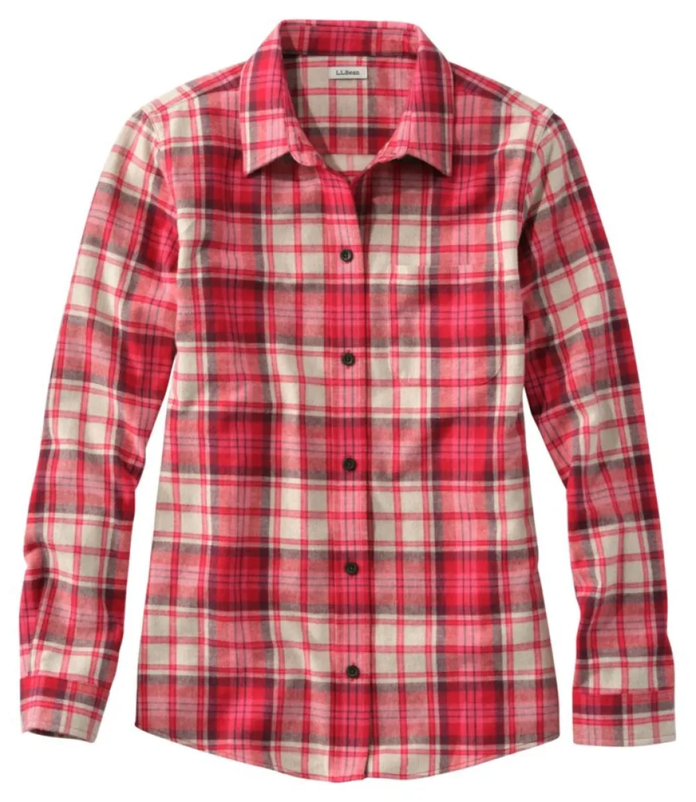 "Women's Scotch Plaid Flannel Shirt, Relaxed"-L.L.Bean Clearance