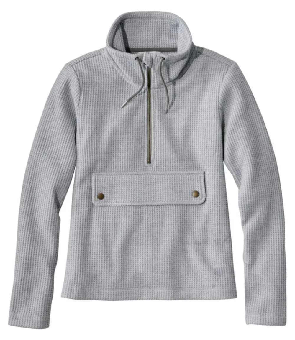 "Women's Signature Brushed-Back Waffle Anorak"-L.L.Bean Outlet