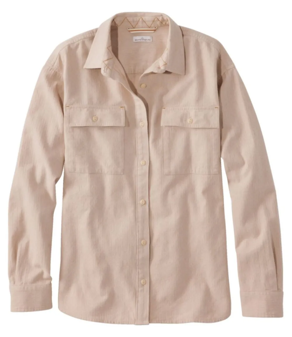 "Women's Signature Camp Flannel Shirt, Heather"-L.L.Bean Online