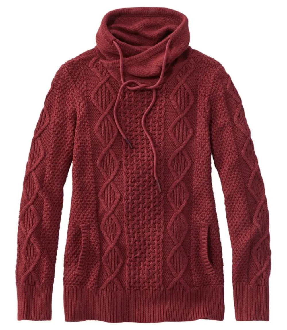 "Women's Signature Cotton Funnelneck Sweater"-L.L.Bean Sale