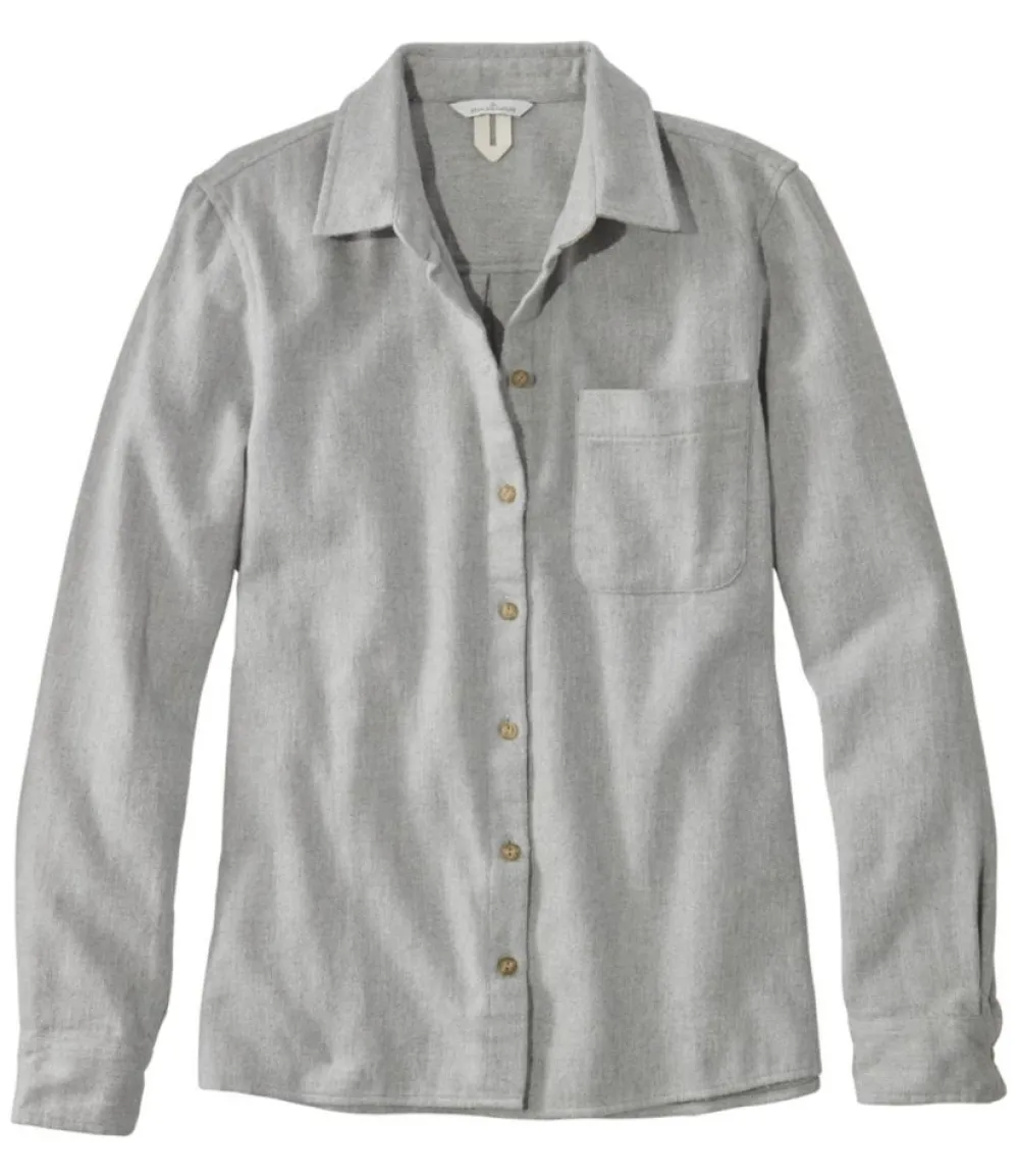 "Women's Signature Heritage Textured Flannel Shirt"-L.L.Bean Cheap