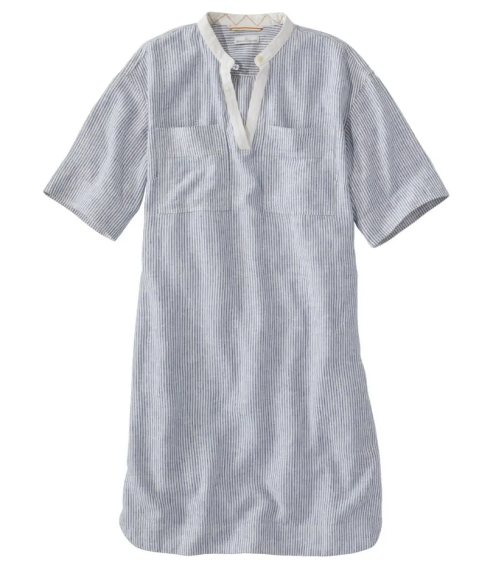 "Women's Signature Linen-Blend Dress"-L.L.Bean Outlet