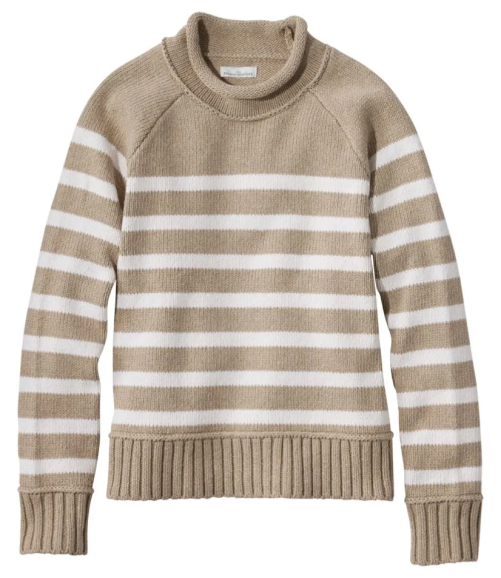 "Women's Signature Original Cotton Sweater, Rollneck Novelty"-L.L.Bean Hot