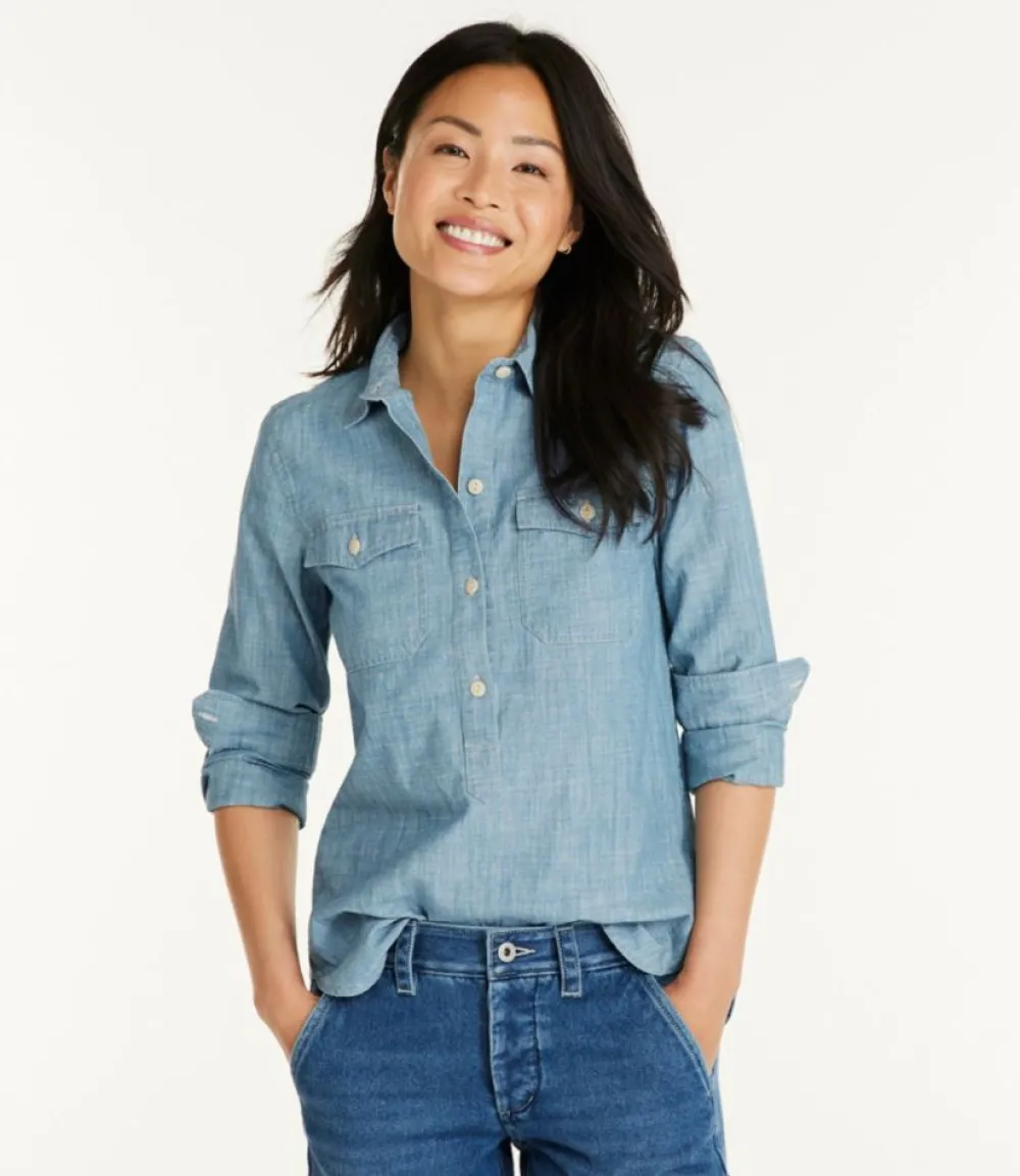 "Women's Signature Woven Popover"-L.L.Bean Shop