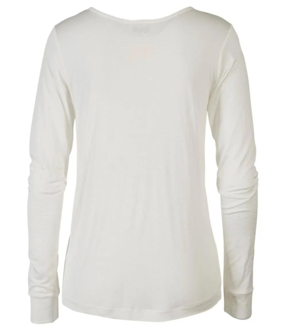 "Women's Silk Pointelle, Long-Sleeve Scoopneck"-L.L.Bean Cheap