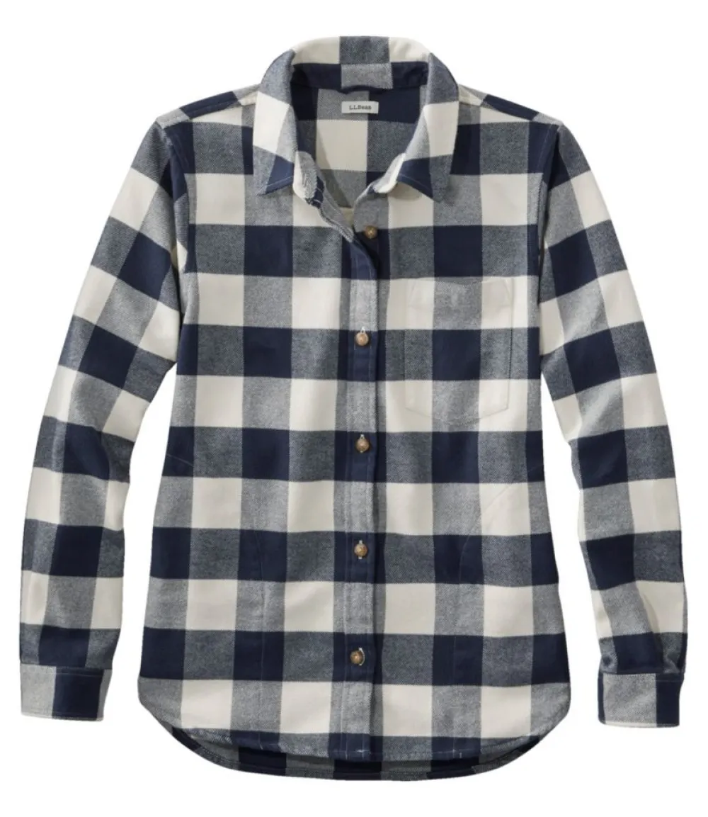 "Women's Soft-Brushed Flannel Shirt"-L.L.Bean Cheap