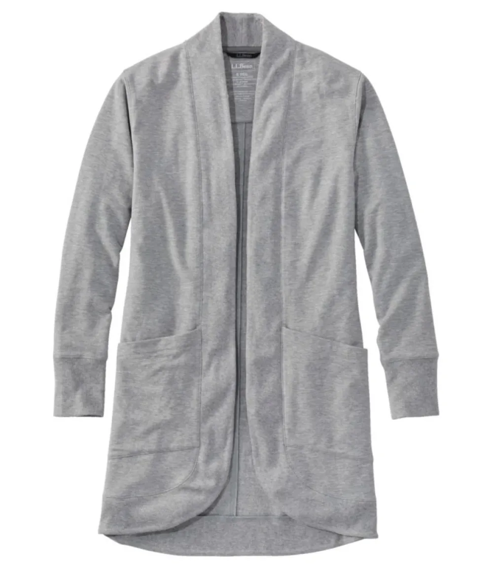 "Women's SoftFlex Long Open Cardigan"-L.L.Bean Outlet