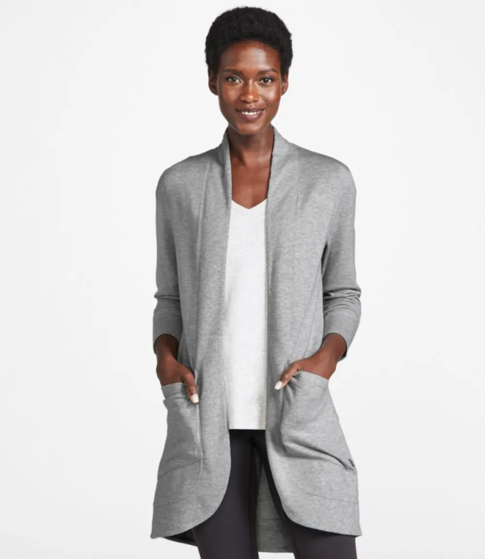 "Women's SoftFlex Long Open Cardigan"-L.L.Bean Outlet