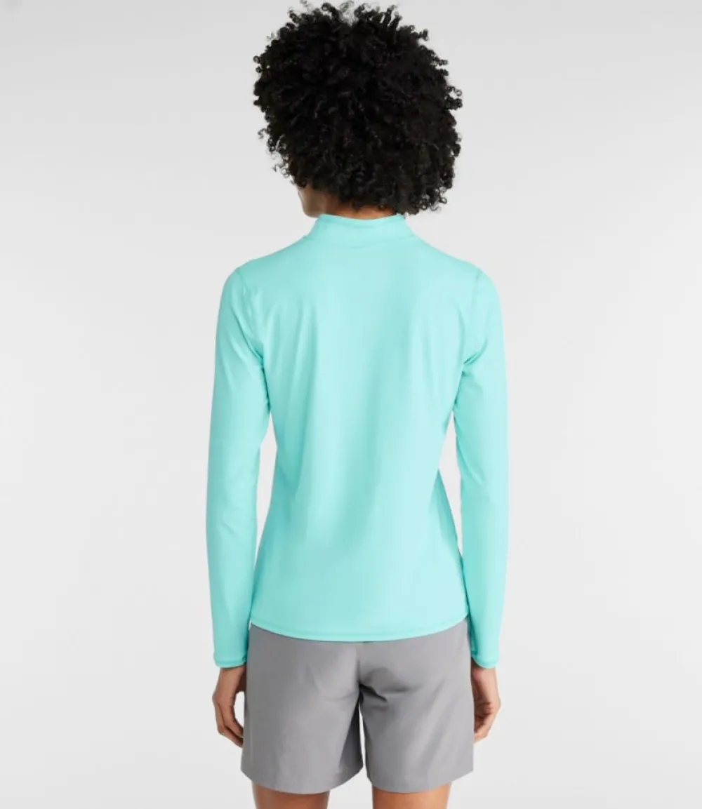 "Women's SunSmart® UPF 50+ Sun Shirt, Quarter-Zip"-L.L.Bean Fashion