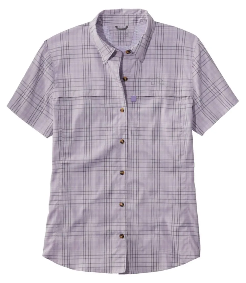 "Women's Tropicwear Shirt, Plaid Short-Sleeve"-L.L.Bean Discount