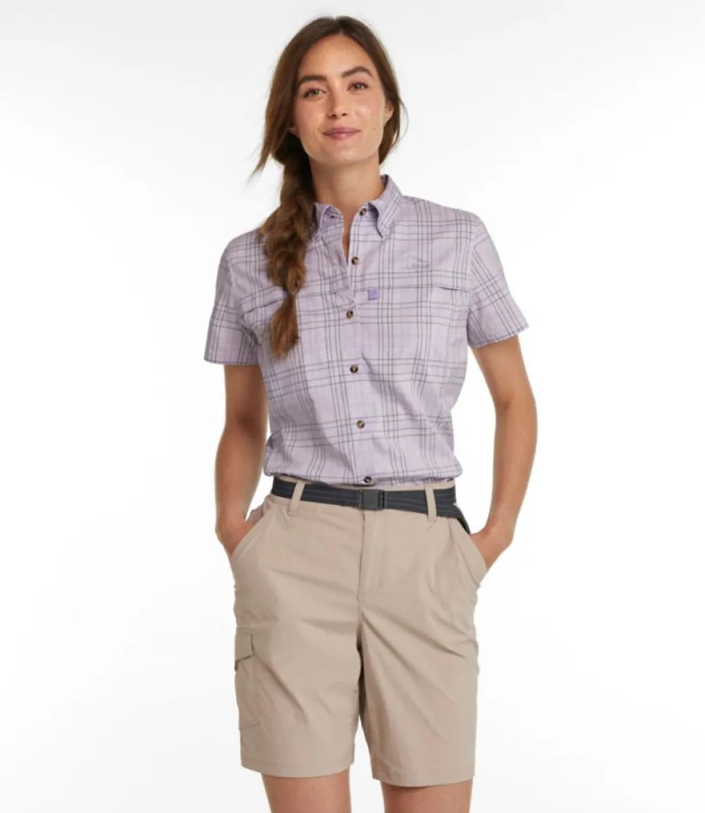 "Women's Tropicwear Shirt, Plaid Short-Sleeve"-L.L.Bean Discount