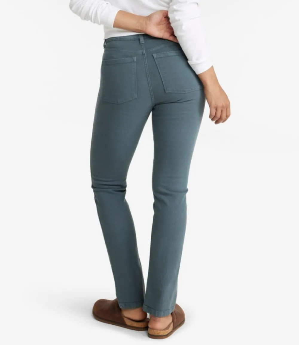 "Women's True Shape Jeans, High-Rise Slim-Leg Colors"-L.L.Bean New