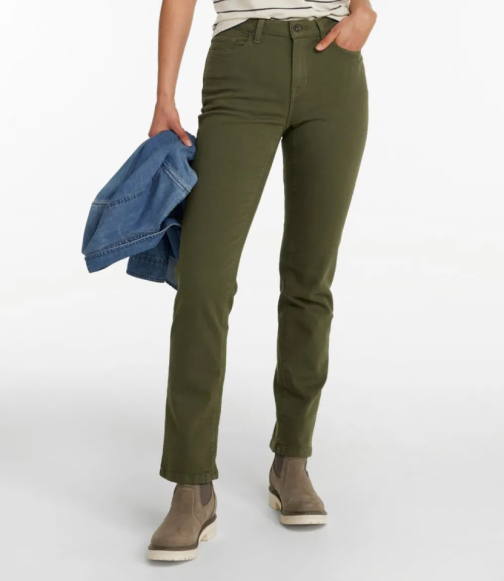 "Women's True Shape Jeans, High-Rise Straight-Leg Colors"-L.L.Bean Clearance