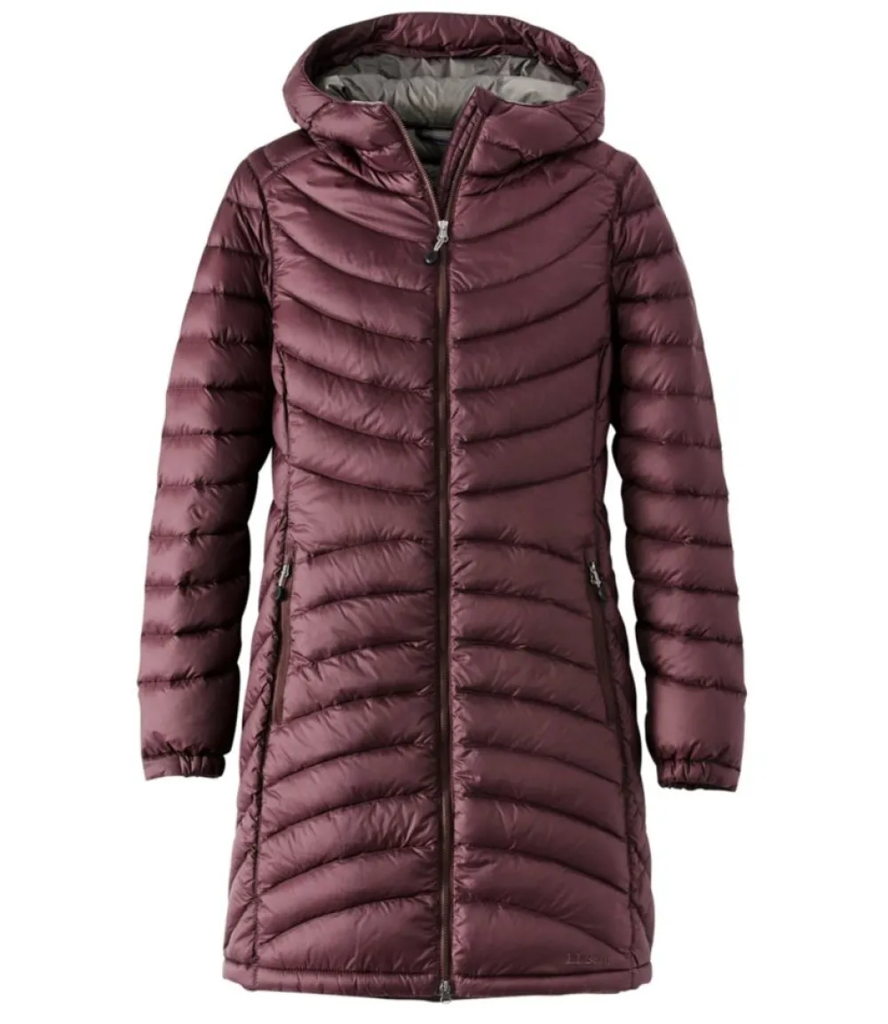 "Women's Ultralight 850 Down Hooded Coat, Three-Quarter Length"-L.L.Bean Clearance