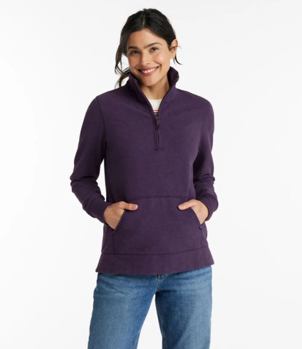 "Women's Ultrasoft Sweats, Quarter-Zip Pullover"-L.L.Bean Sale