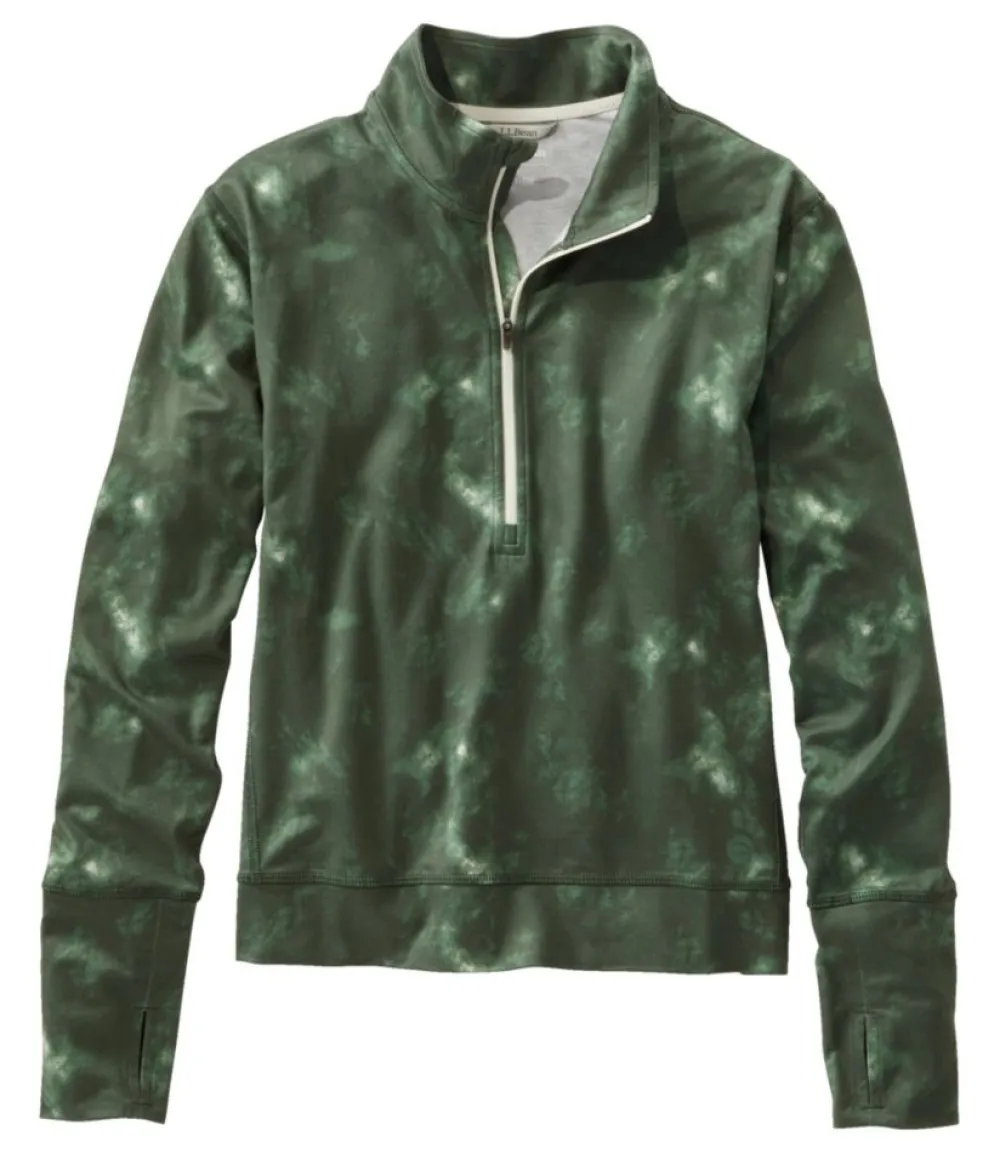 "Women's VentureSoft Pullover, Quarter-Zip Print"-L.L.Bean Hot