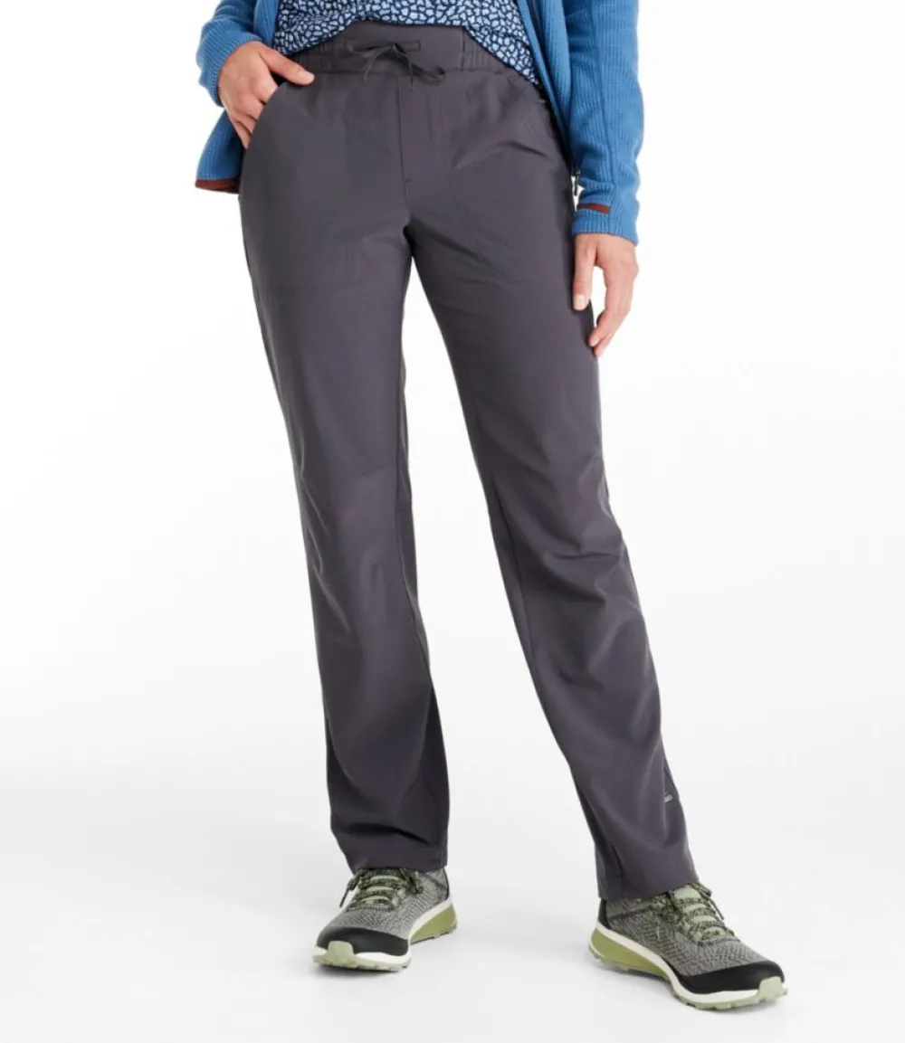 "Women's VentureStretch Trail Pants, Mid-Rise Straight-Leg"-L.L.Bean New