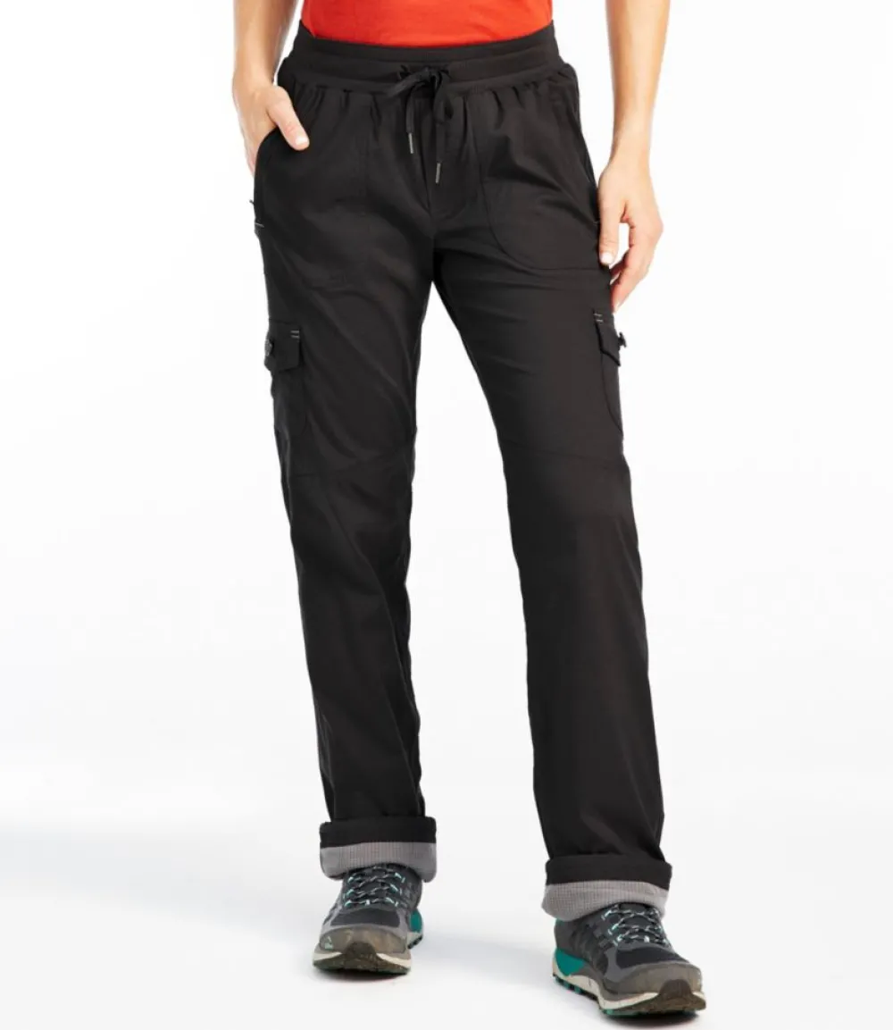 "Women's Vista Camp Pants, Straight-Leg Fleece-Lined"-L.L.Bean Online