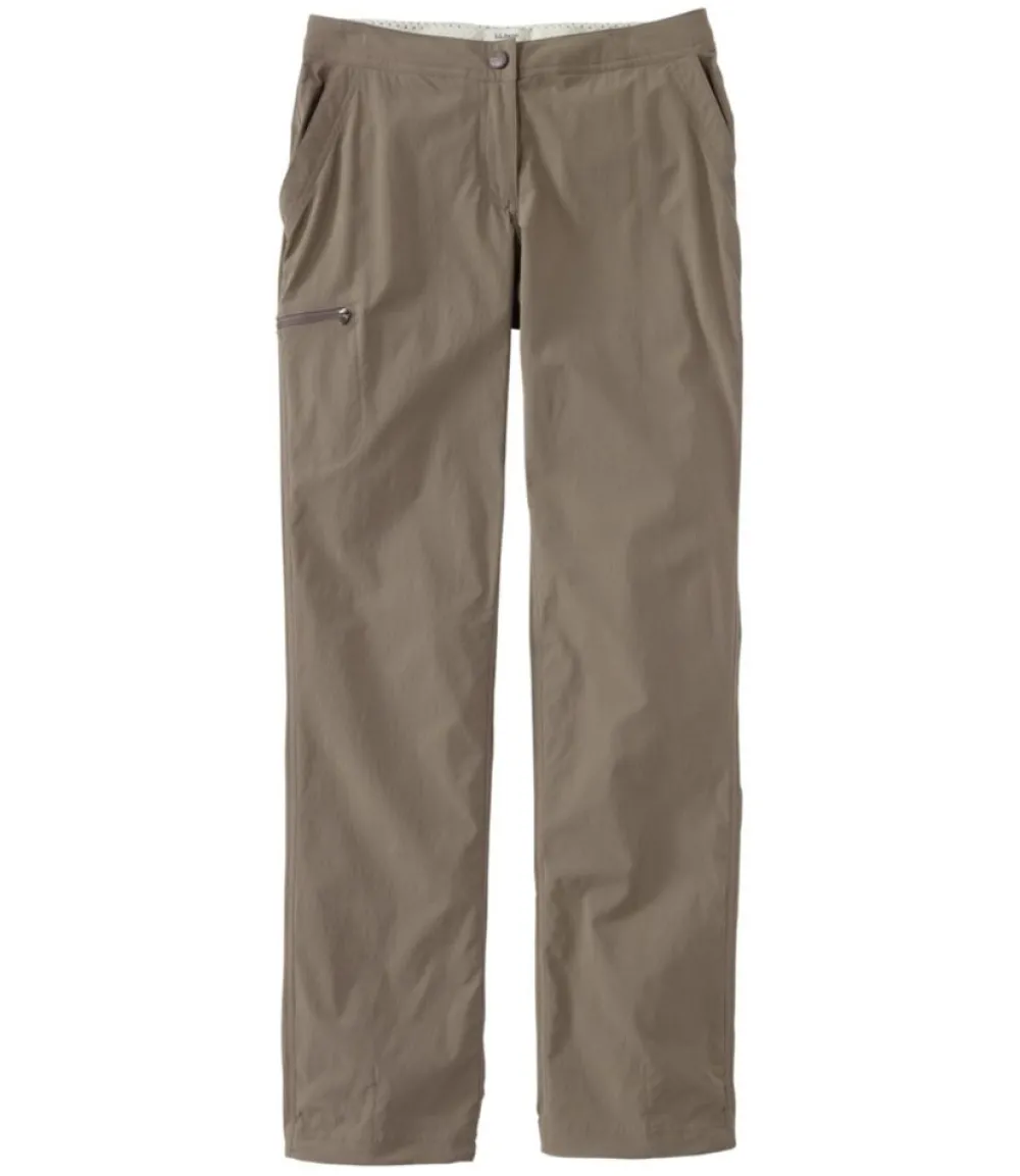 "Women's Water-Repellent Comfort Trail Pants, Mid-Rise Straight-Leg"-L.L.Bean Shop