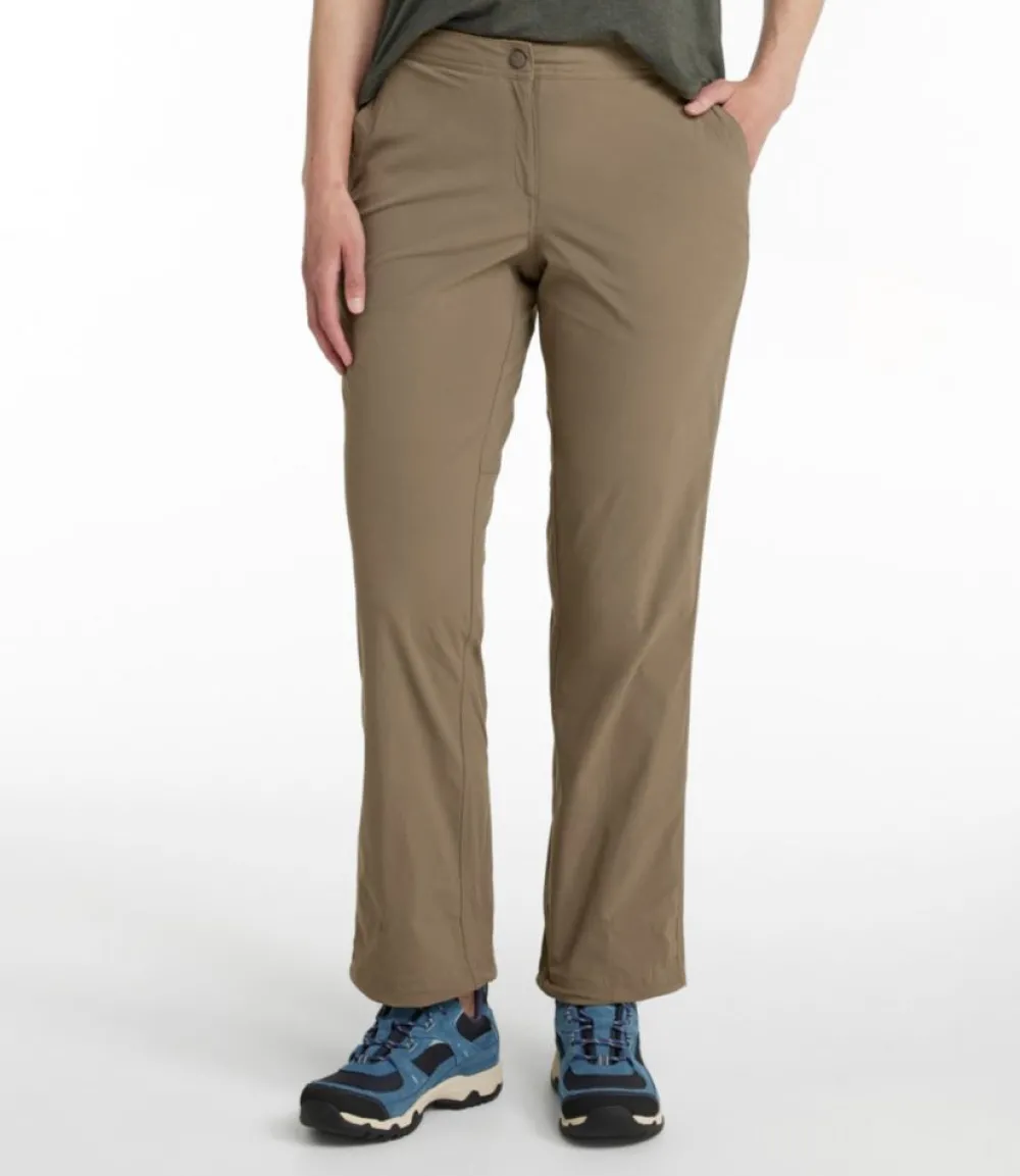 "Women's Water-Repellent Comfort Trail Pants, Mid-Rise Straight-Leg"-L.L.Bean Shop