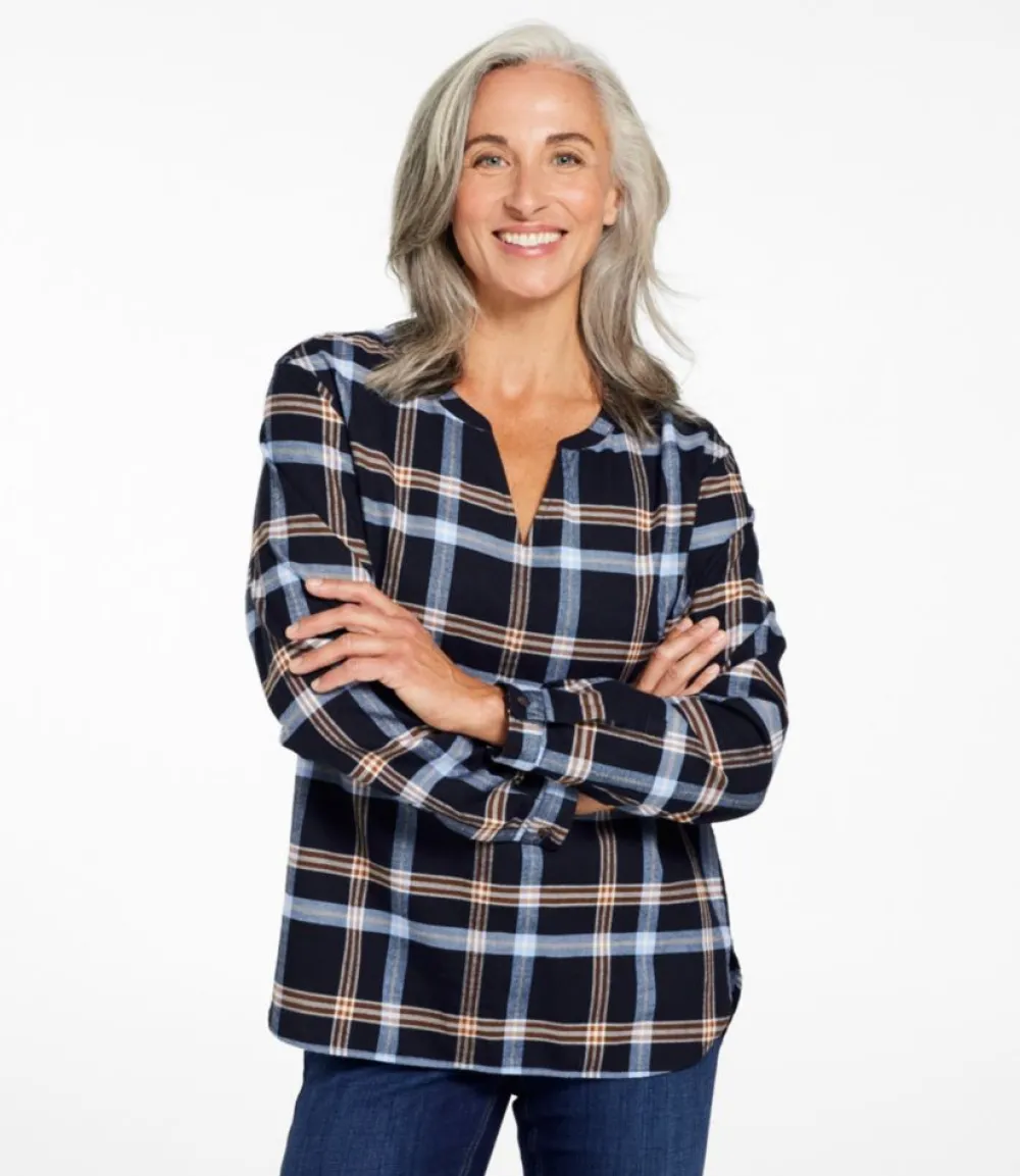 "Women's Whisperweight Flannel Popover Shirt"-L.L.Bean Hot