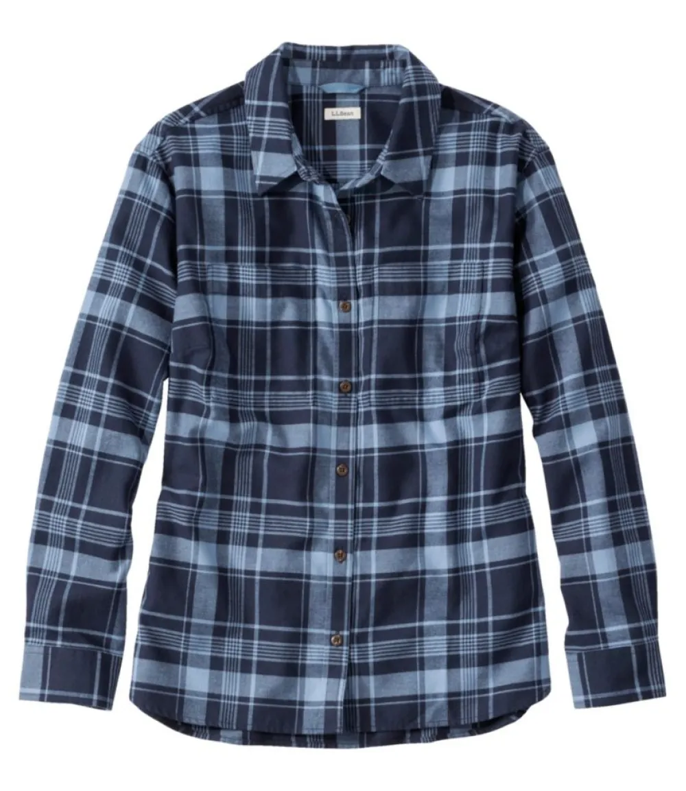 "Women's Whisperweight Flannel Shirt, Button-Down"-L.L.Bean Best