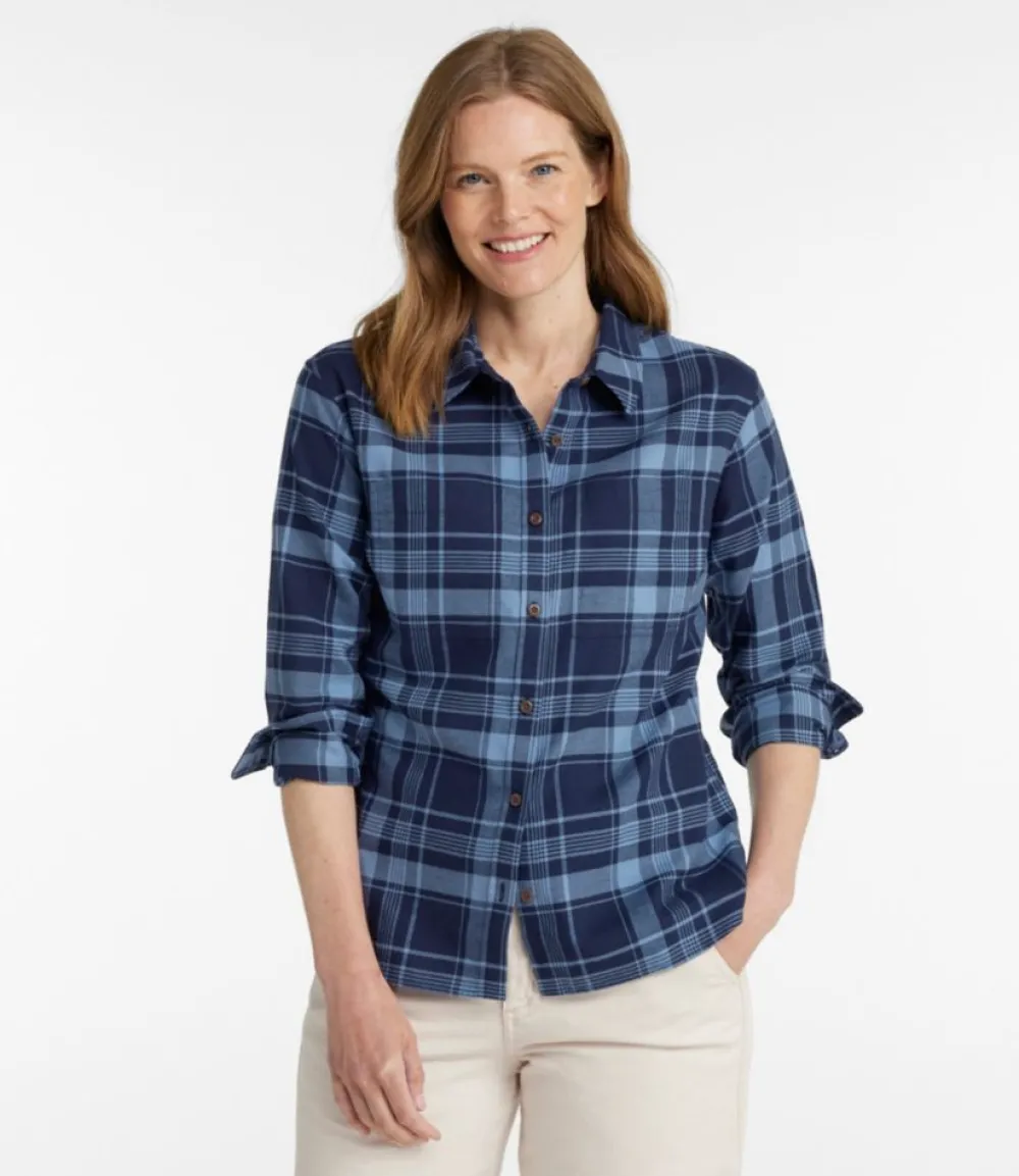 "Women's Whisperweight Flannel Shirt, Button-Down"-L.L.Bean Best