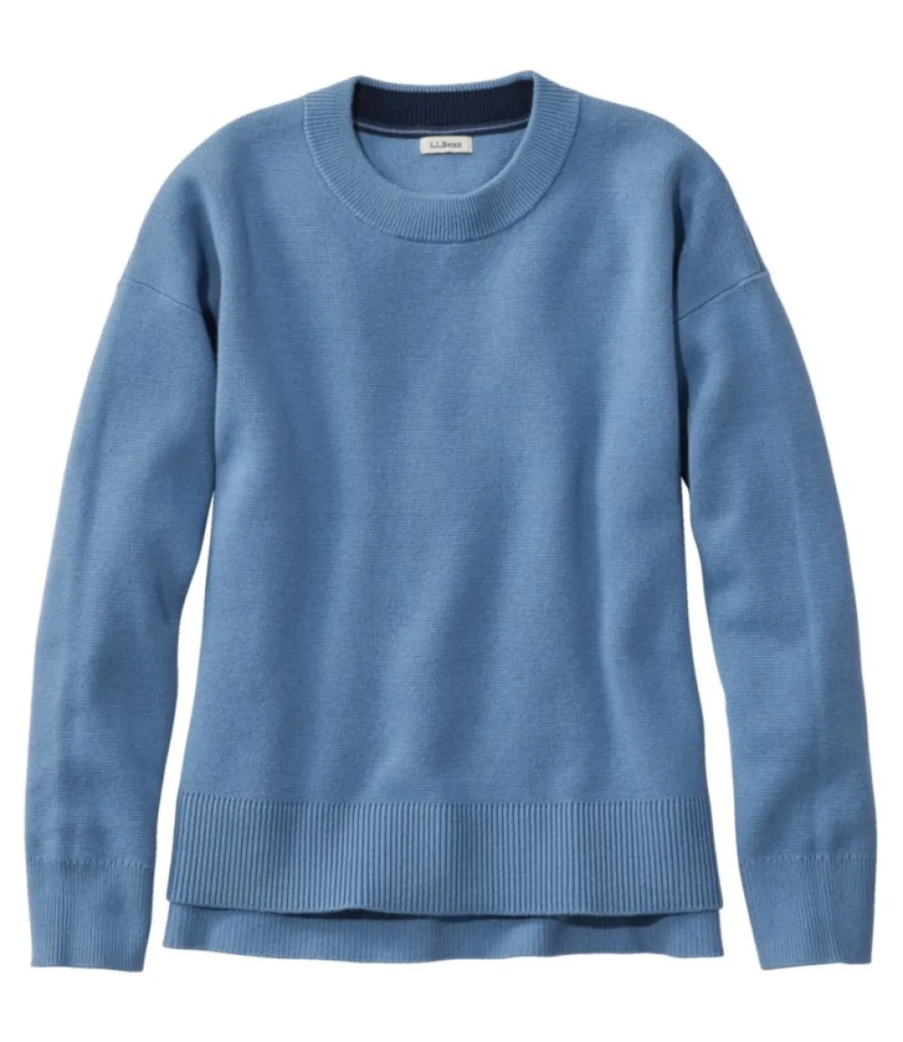 "Women's Wicked Soft Cotton/Cashmere Crewneck Sweater"-L.L.Bean Discount