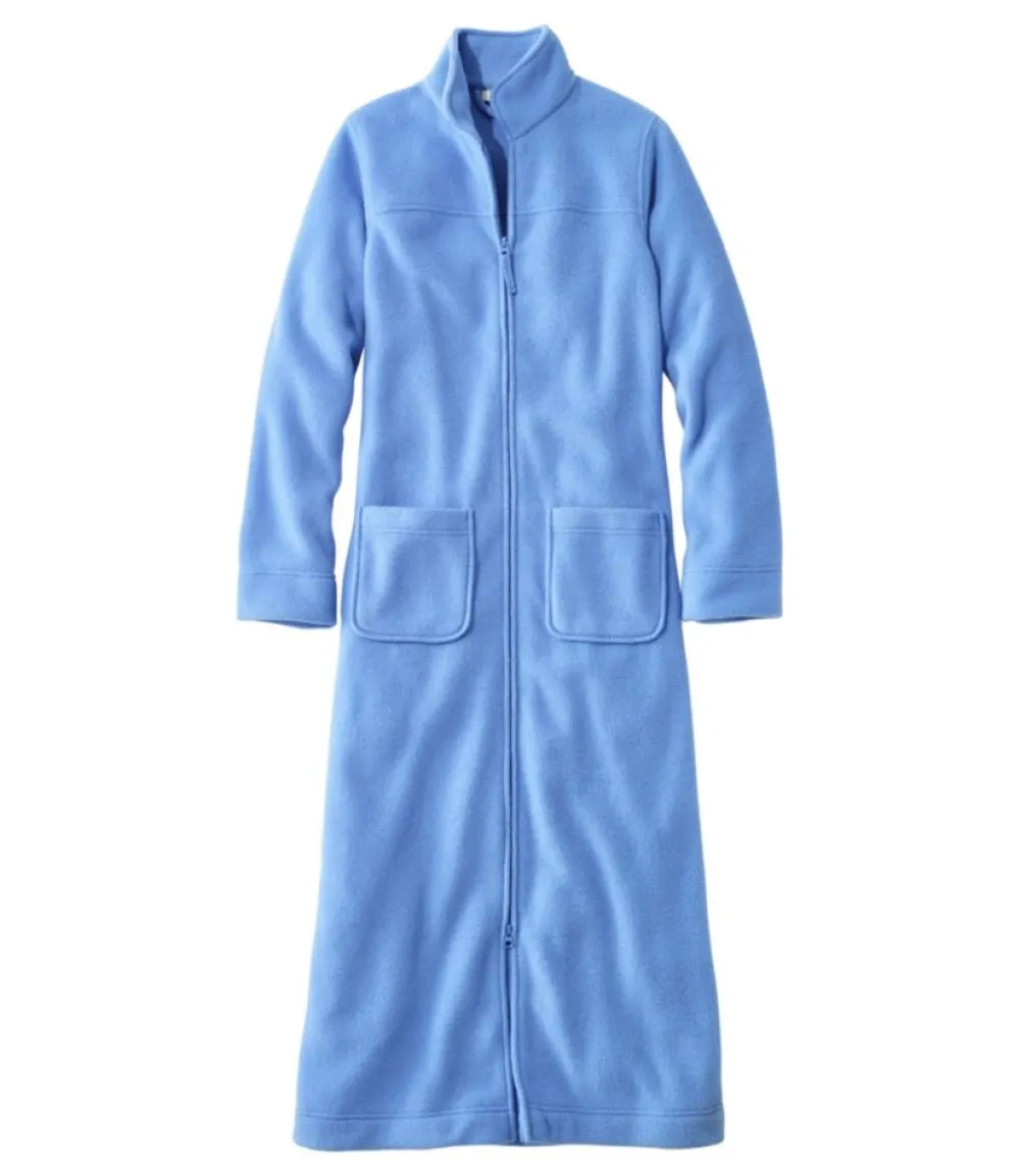 "Women's Winter Fleece Robe, Zip-Front"-L.L.Bean Best