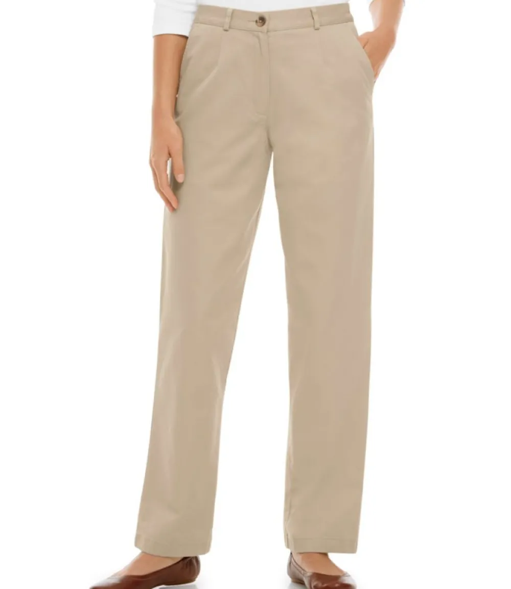 "Women's Wrinkle-Free Bayside Pants, Ultra High-Rise Comfort Waist Tapered-Leg"-L.L.Bean Hot